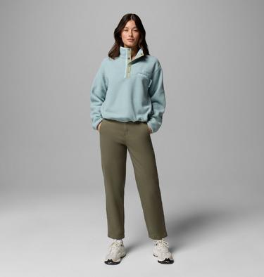 Helvetia II Cropped Half Snap Fleece, Color: Crushed Blue, Safari, Marine Light, image 16