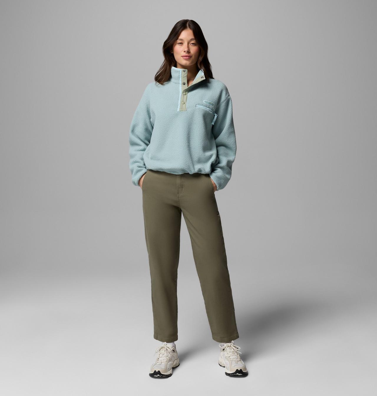 Women's Helvetia™ II Cropped Half Snap Fleece Pullover 2