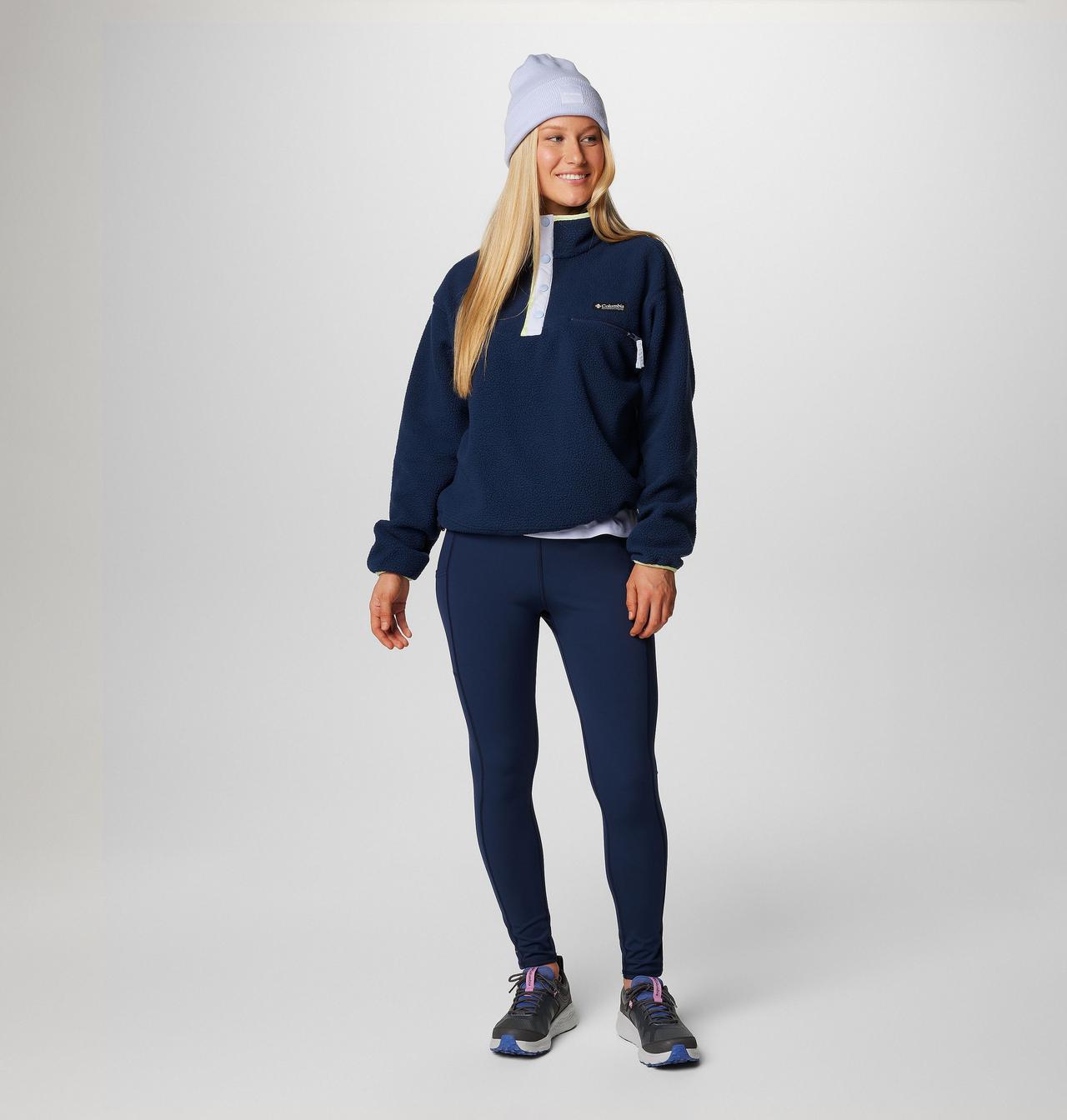 Women's Helvetia™ II Cropped Half Snap Fleece Pullover 3