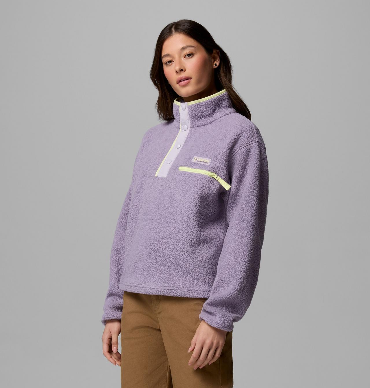 Women's Helvetia™ II Cropped Half Snap Fleece Pullover | 555 | XS 4