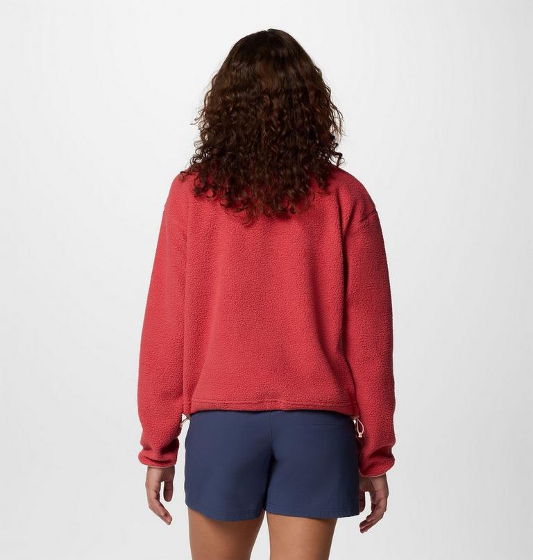 Helvetia II Cropped Half Snap Fleece, Color: Daredevil, image 2