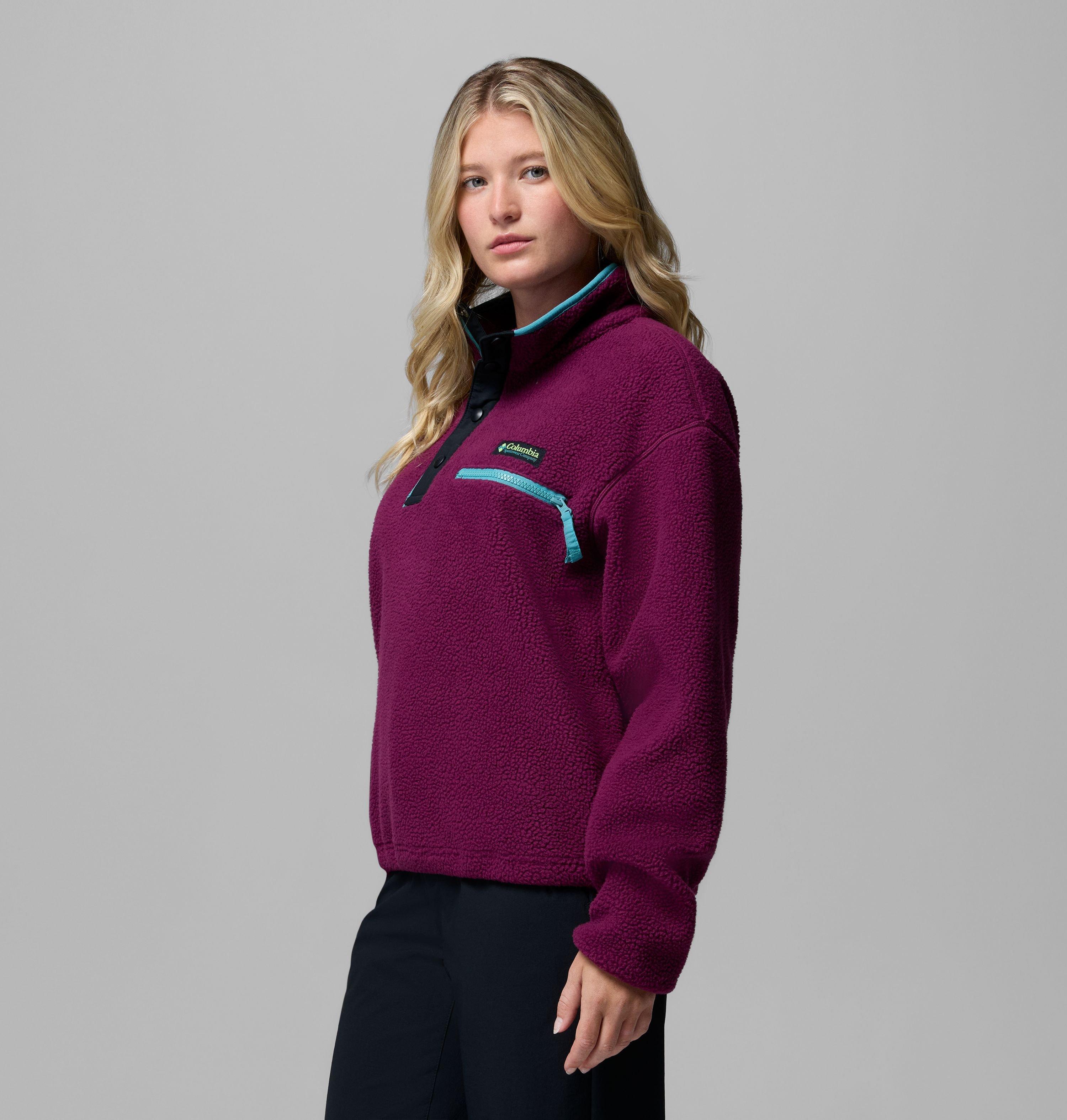 Women's Helvetia II Cropped Half Snap Fleece Pullover | 616 | XS 4