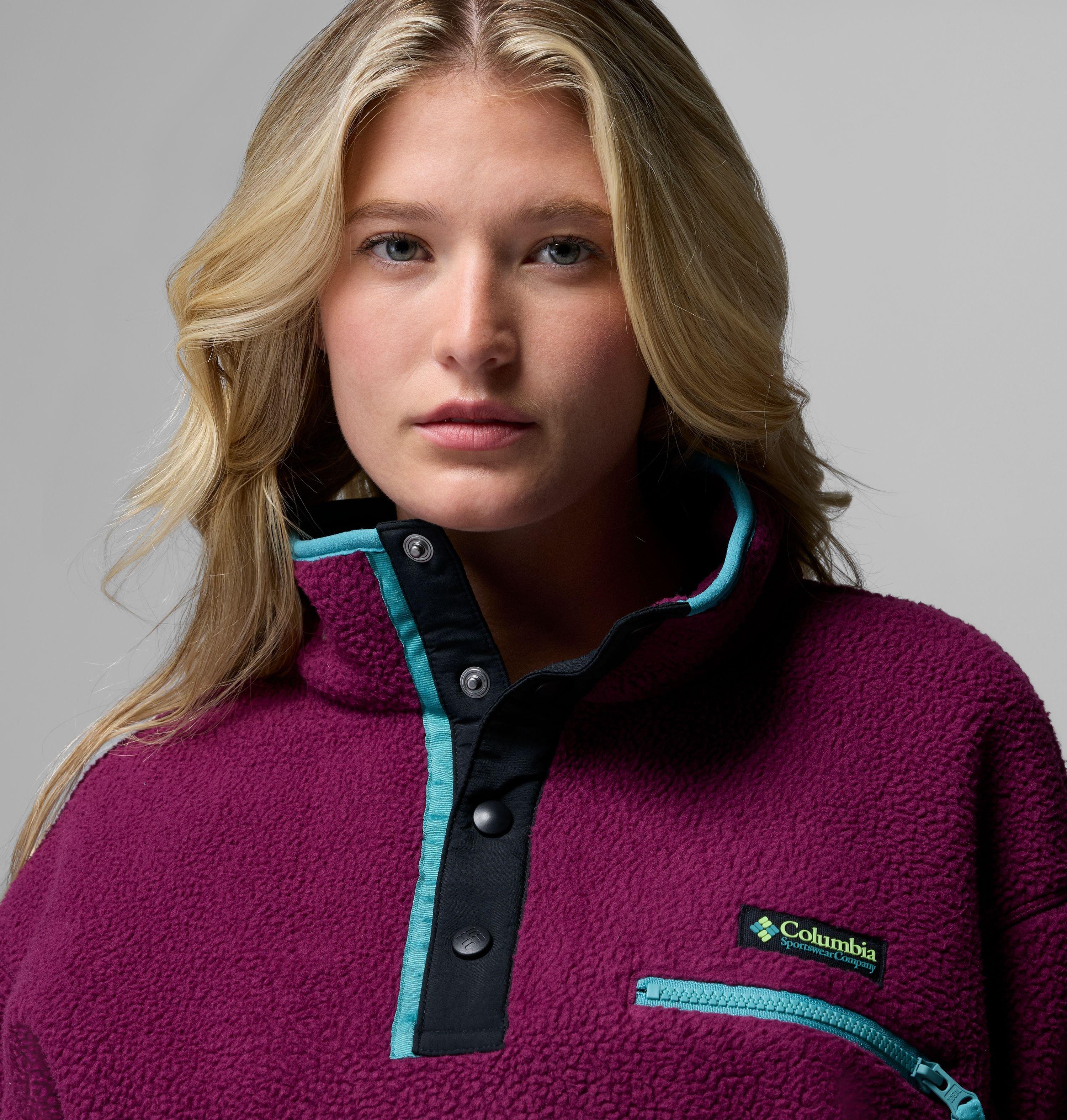 Women's Helvetia II Cropped Half Snap Fleece Pullover | 616 | XS 5