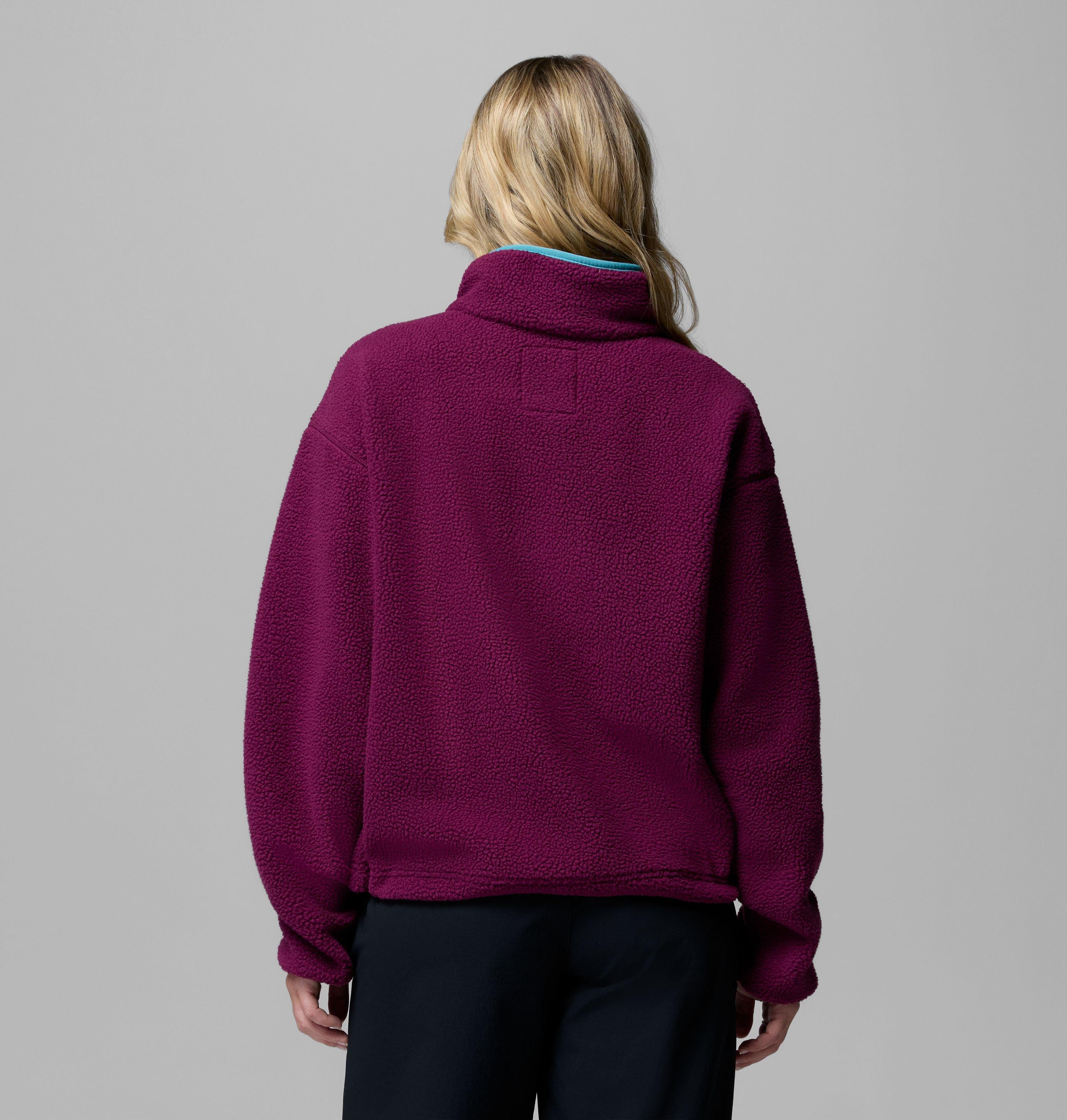 Women's Helvetia II Cropped Half Snap Fleece Pullover | 616 | XS 3