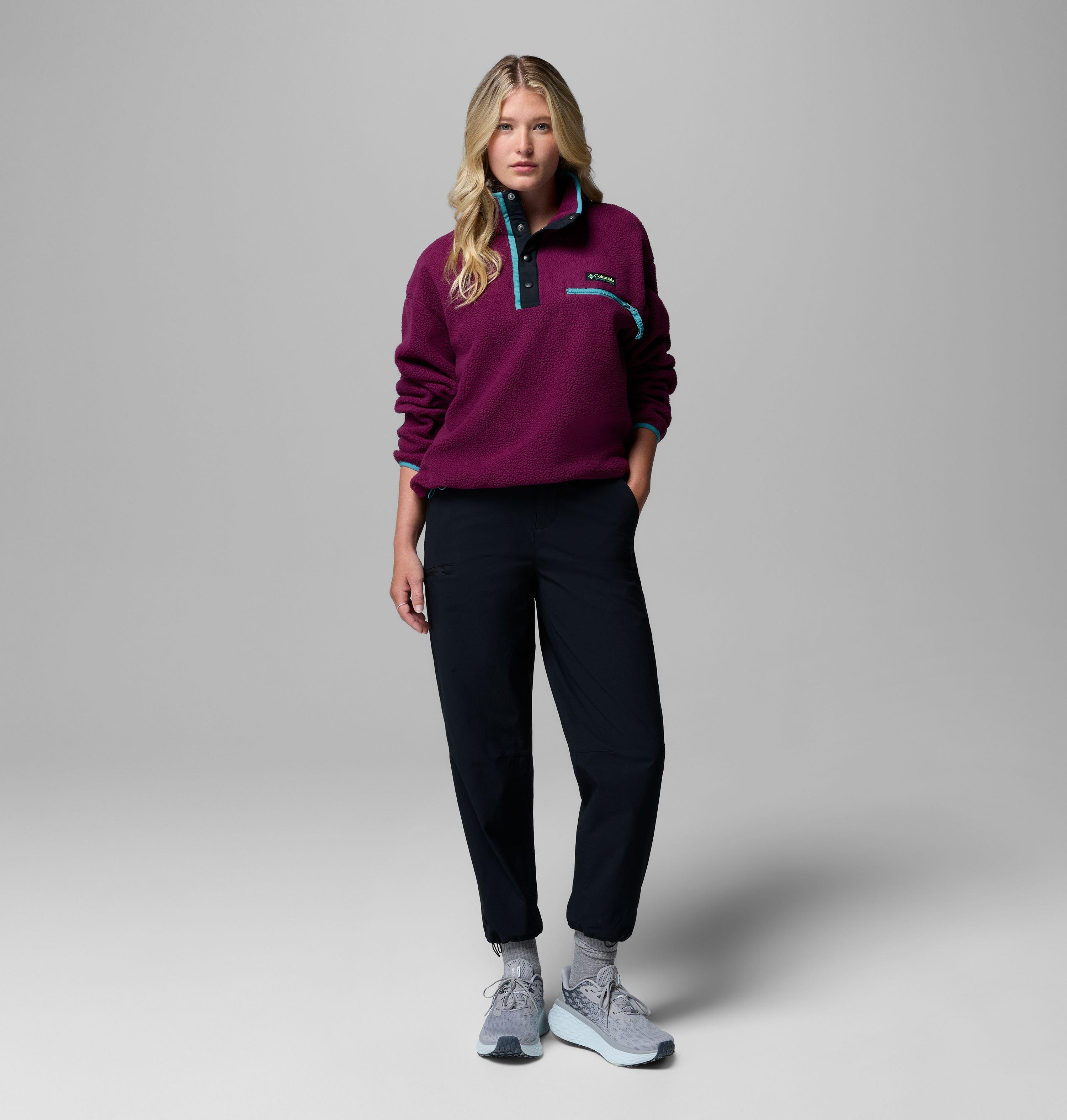 Women's Helvetia II Cropped Half Snap Fleece Pullover | 616 | XS 2