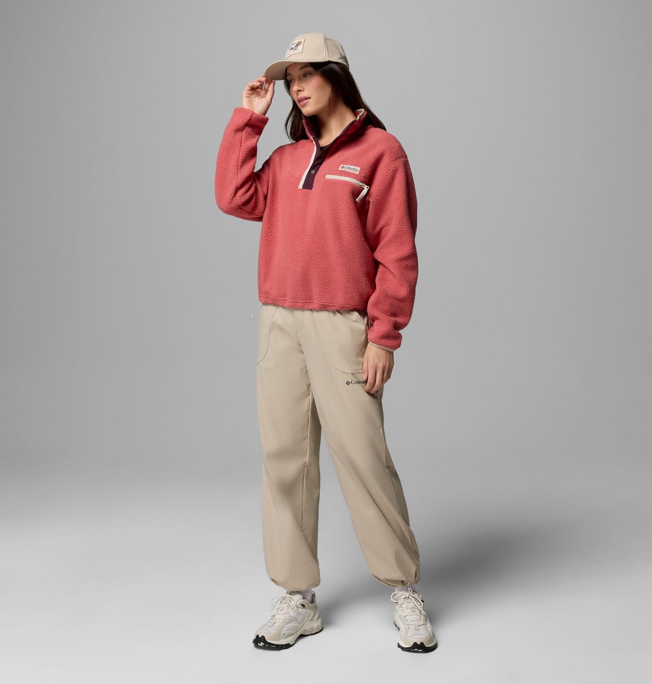 Women's Helvetia™ II Cropped Half Snap Fleece Pullover | 643 | XL 2