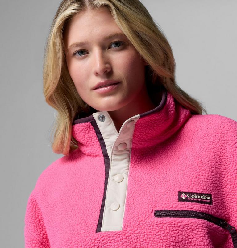 Helvetia II gecropptes Sherpa Half Snap Fleece, Color: Nico, Dark Stone, image 5
