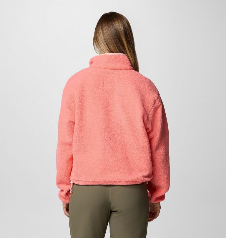 Helvetia II Cropped Half Snap Fleece, Color: Alpenglow, image 2