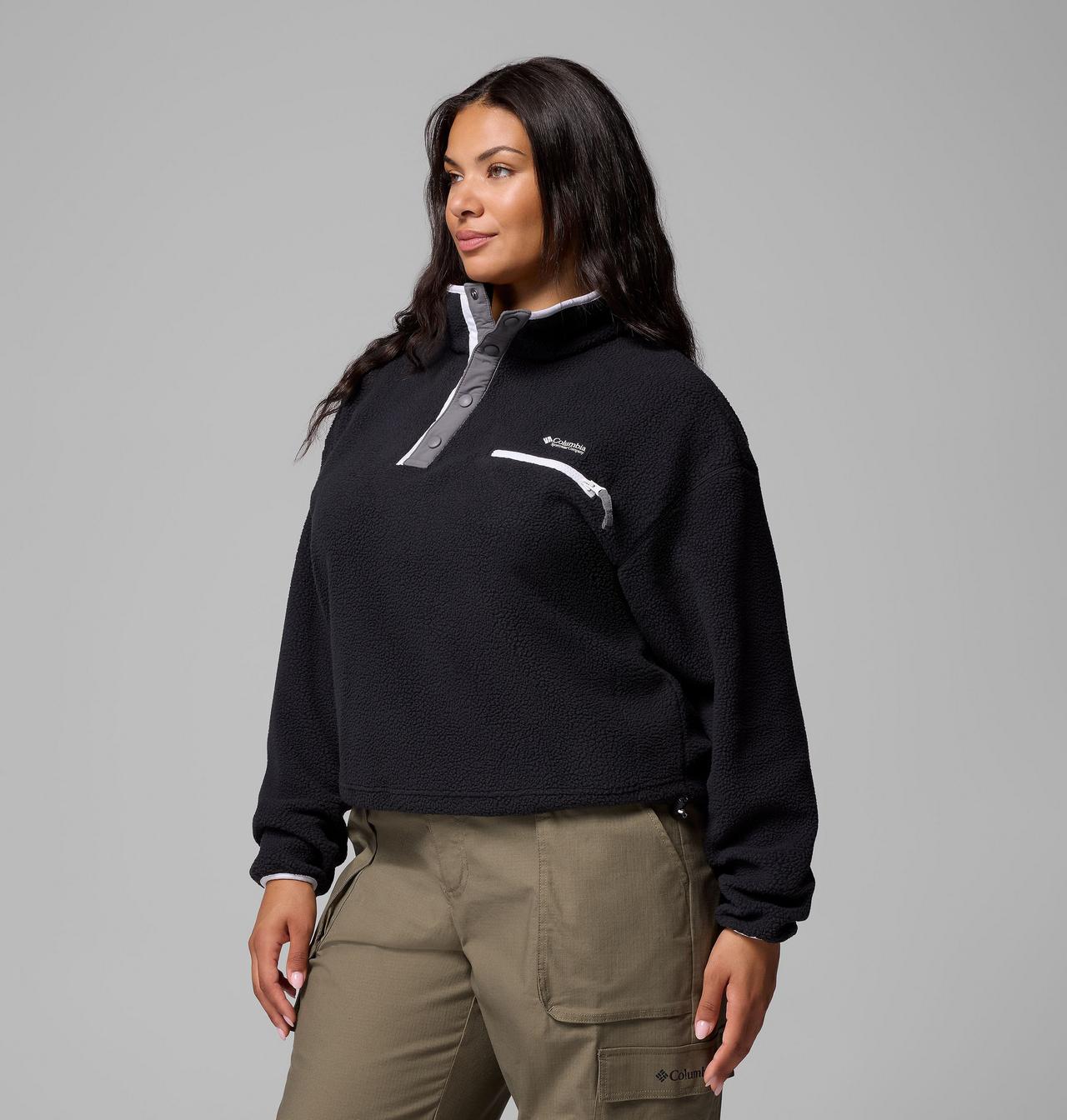 Women's Helvetia™ II Cropped Half Snap Fleece Pullover - Plus Size | 008 | 3X 4