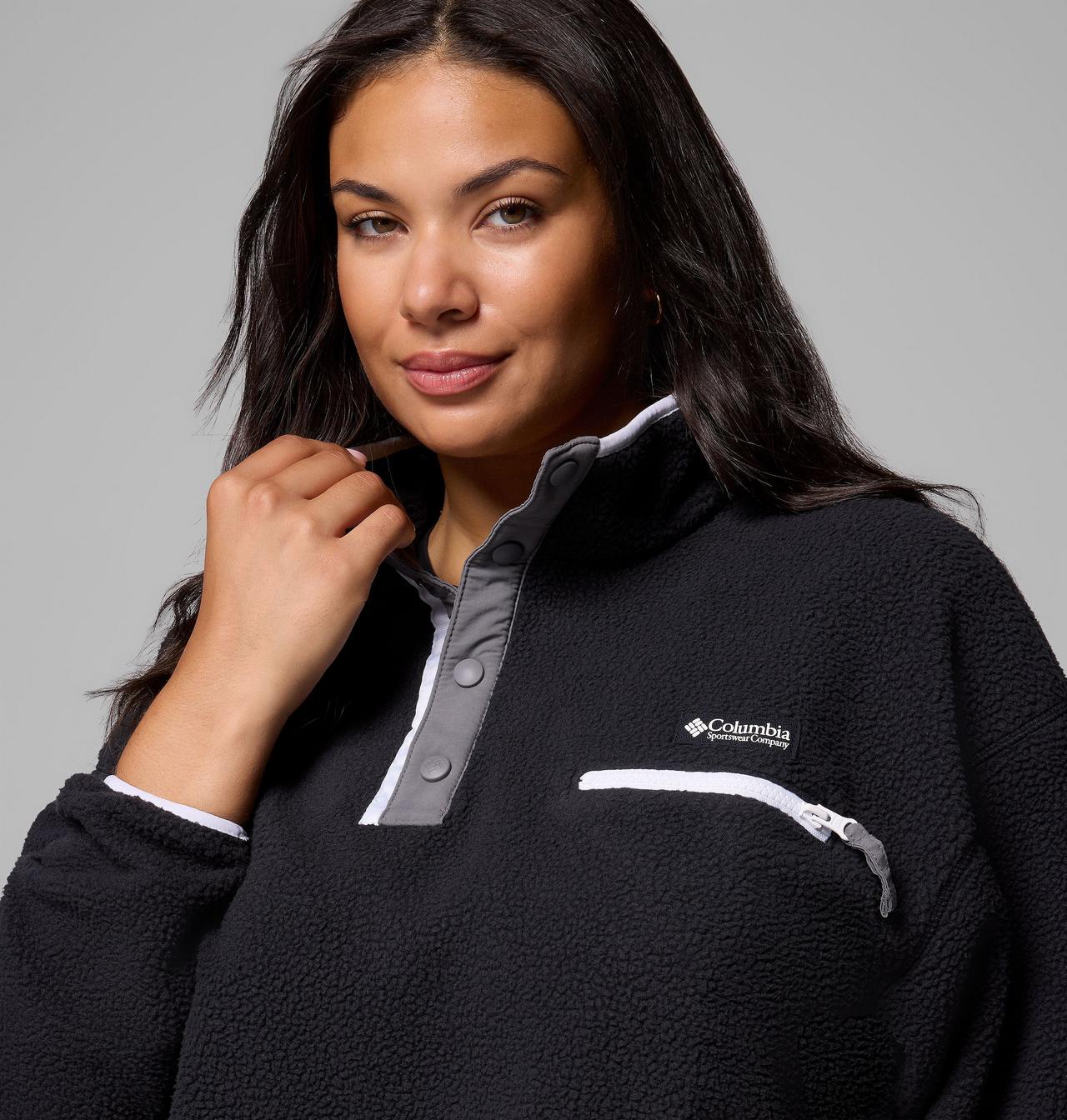 Women's Helvetia™ II Cropped Half Snap Fleece Pullover - Plus Size | 008 | 3X 5
