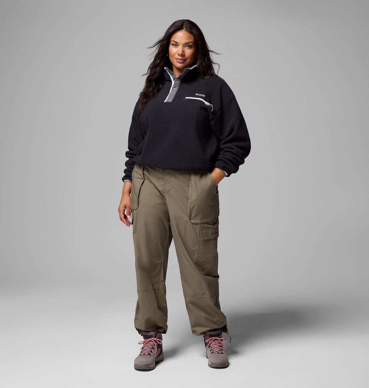 Women's Helvetia™ II Cropped Half Snap Fleece Pullover - Plus Size | 008 | 3X 2