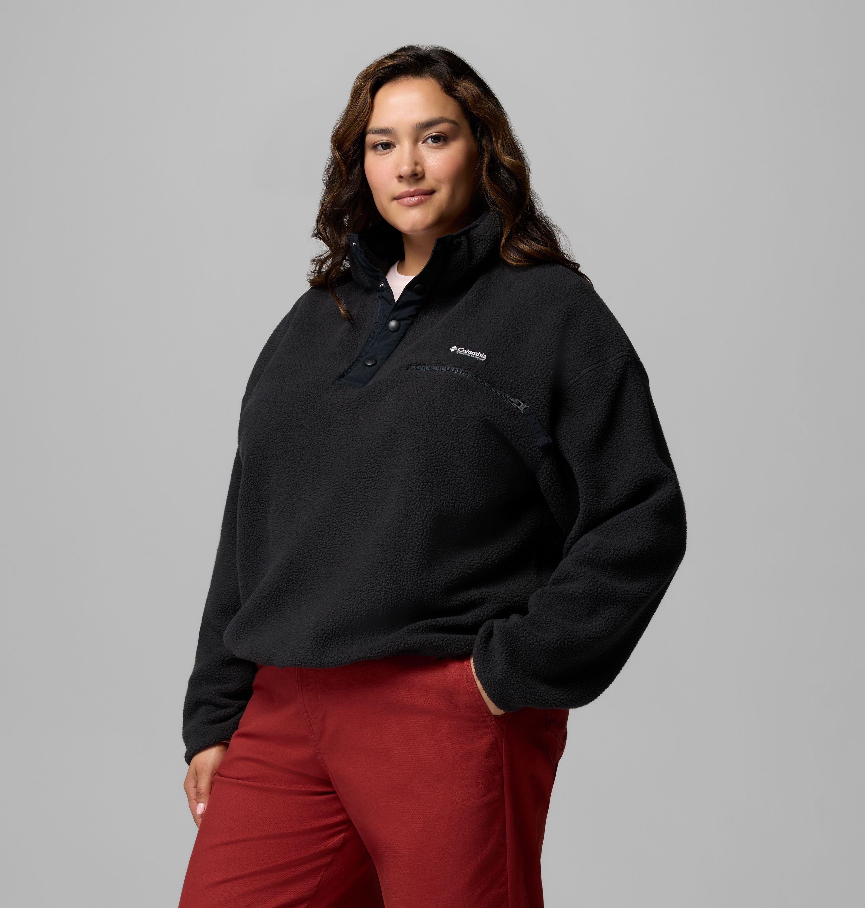 Women's Helvetia II Cropped Half Snap Fleece Pullover - Plus Size | 013 | 3X 4