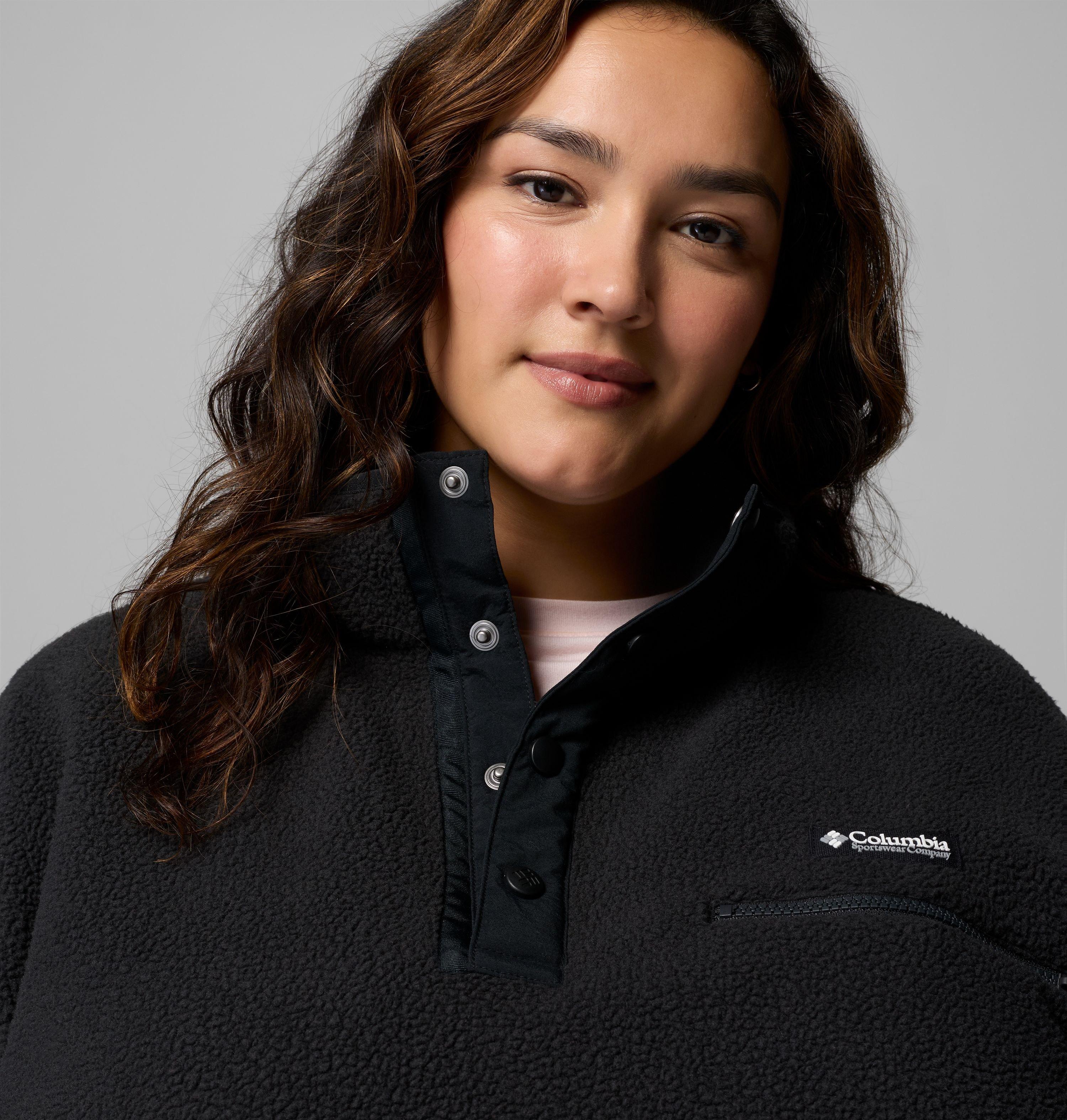 Women's Helvetia II Cropped Half Snap Fleece Pullover - Plus Size | 013 | 3X 5