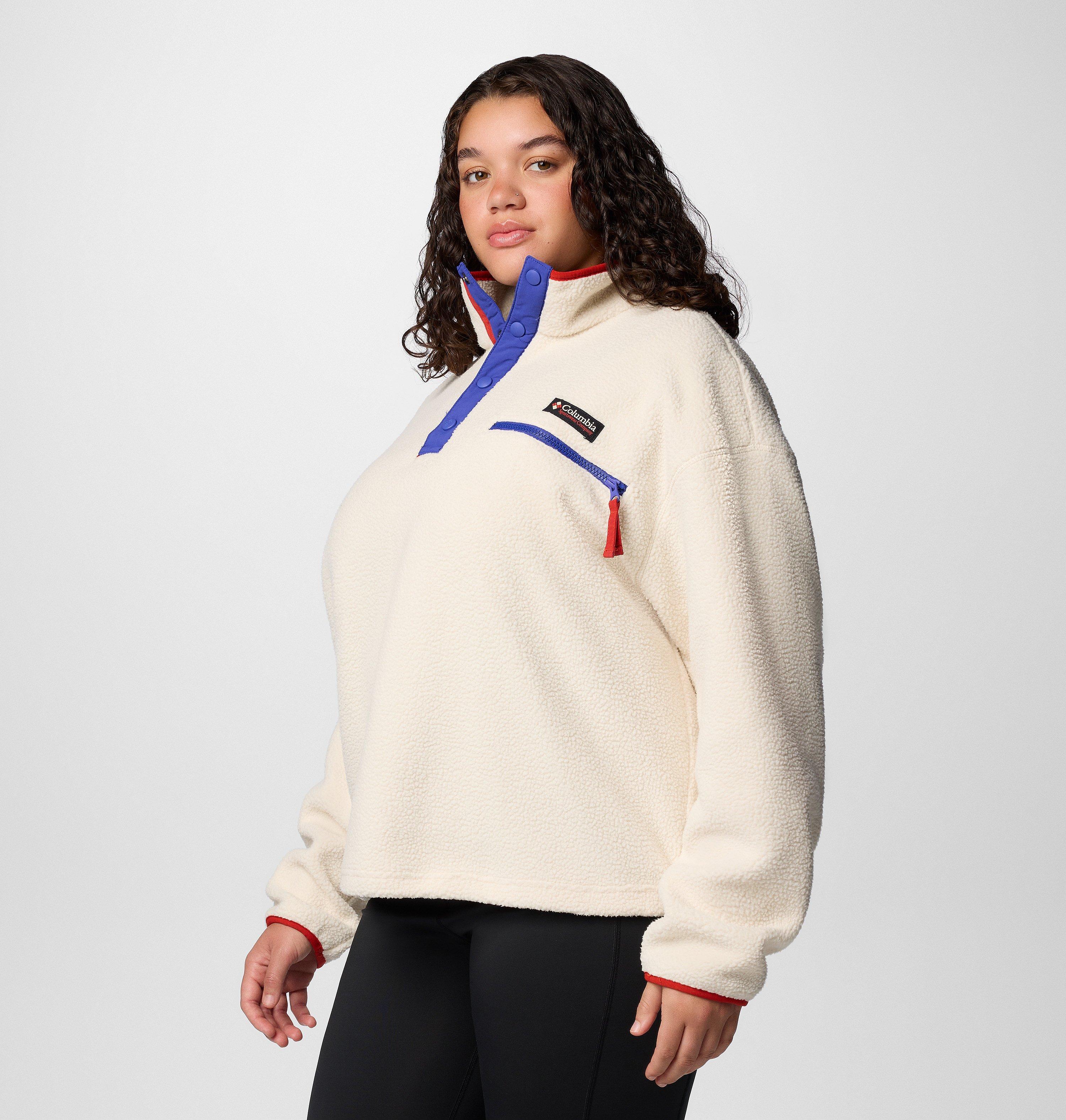 Women's Helvetia II Cropped Half Snap Fleece Pullover - Plus Size 3