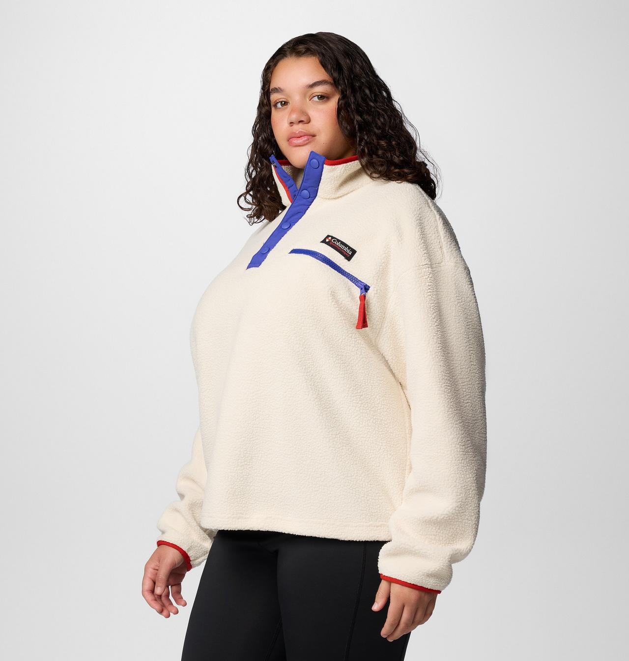 Women's Helvetia™ II Cropped Half Snap Fleece Pullover - Plus Size 3
