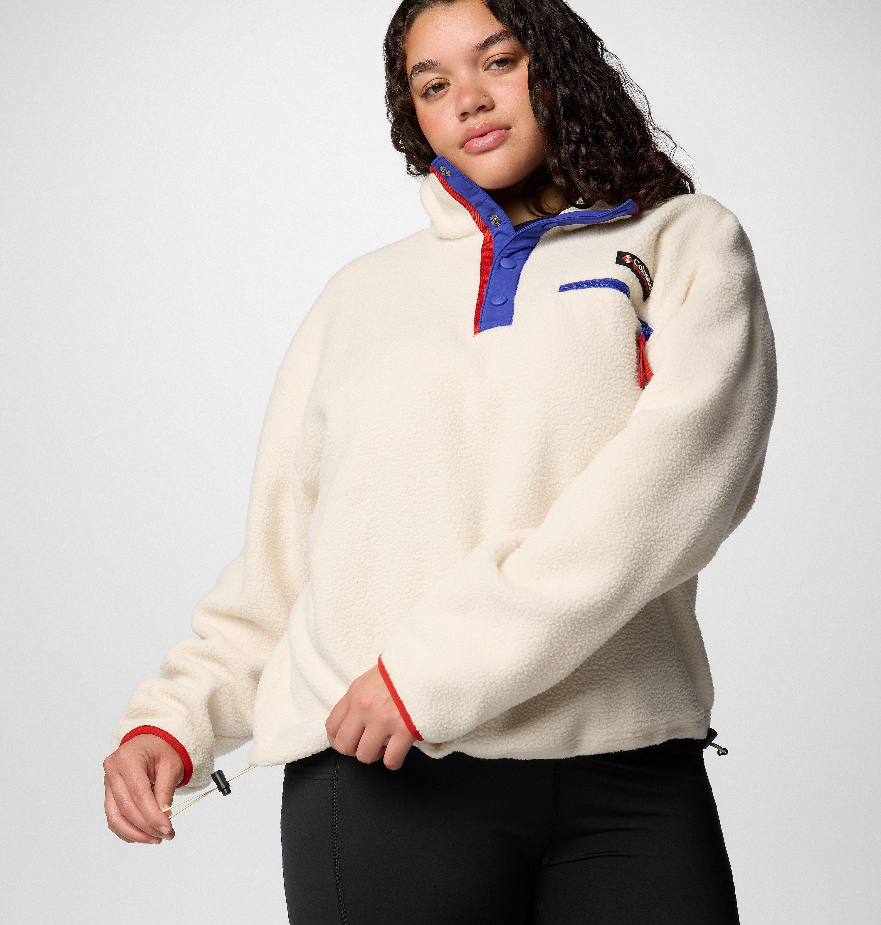 Women's Helvetia II Cropped Half Snap Fleece Pullover - Plus Size 5