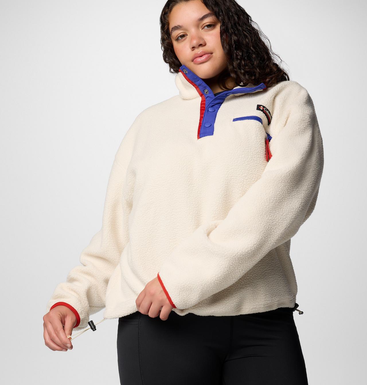 Women's Helvetia™ II Cropped Half Snap Fleece Pullover - Plus Size 5