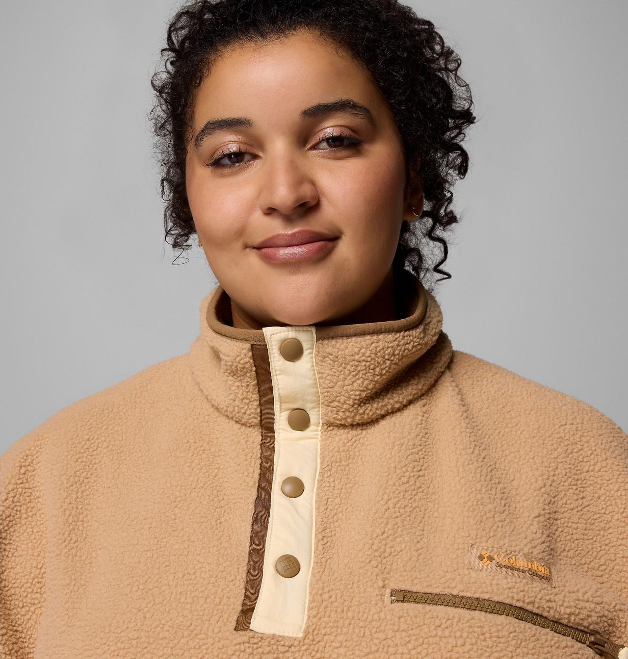 Women's Helvetia™ II Cropped Half Snap Fleece Pullover - Plus Size 5