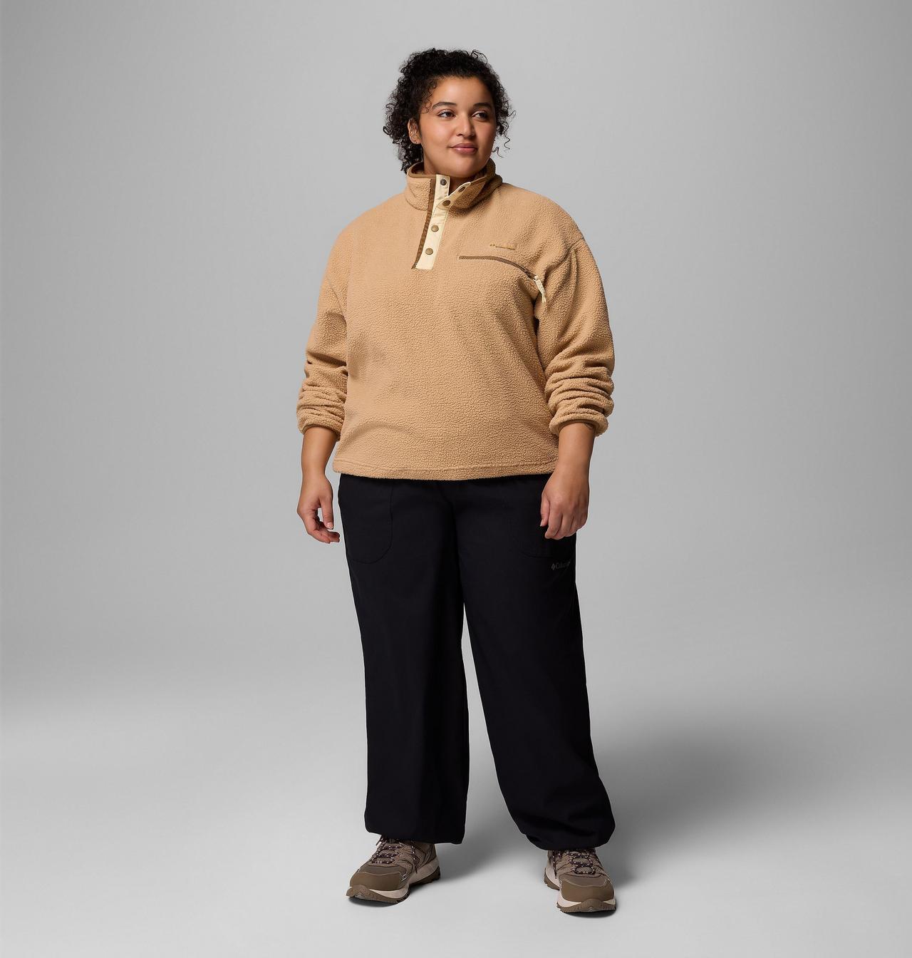 Women's Helvetia™ II Cropped Half Snap Fleece Pullover - Plus Size 2