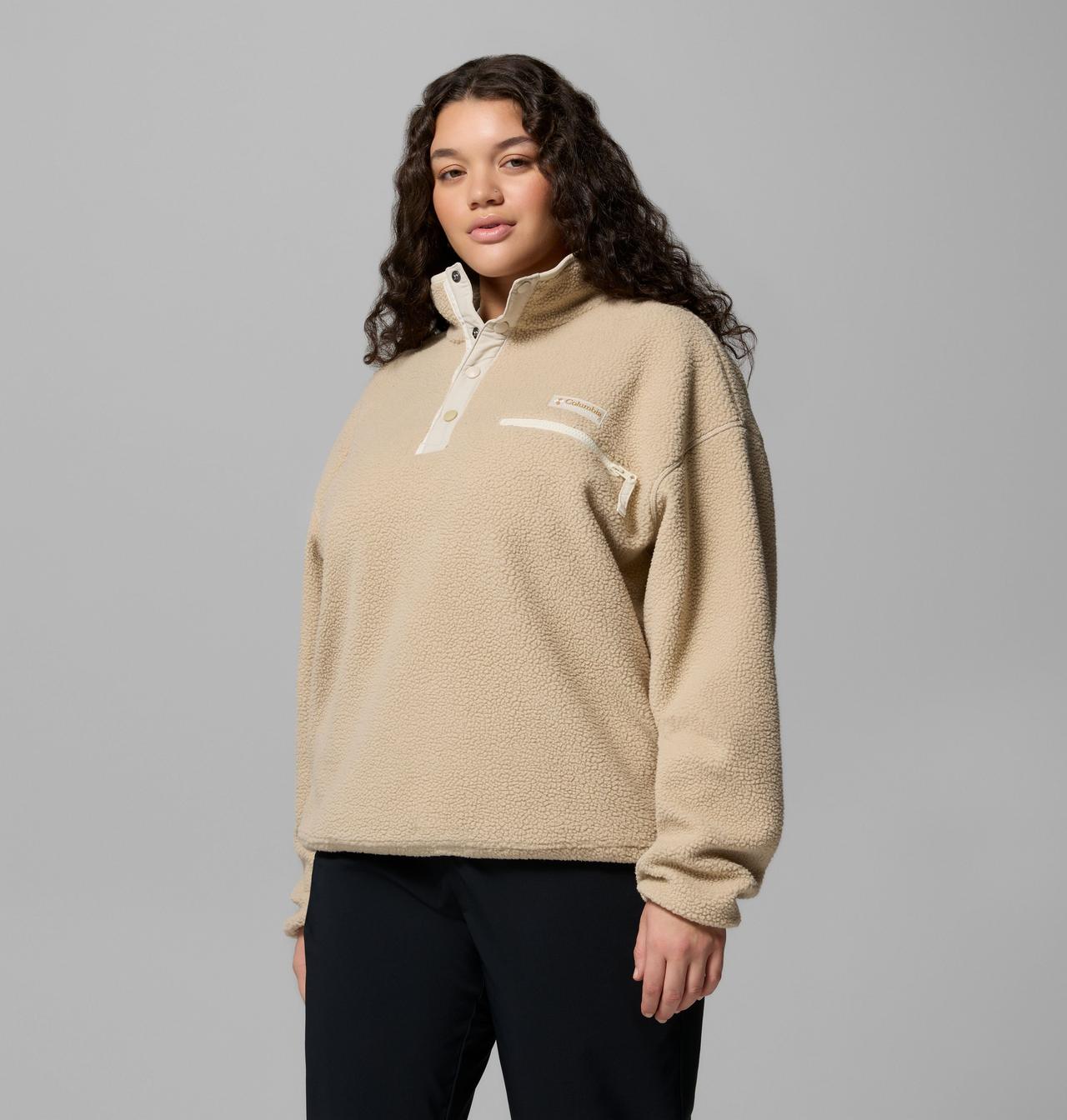 Women's Helvetia™ II Cropped Half Snap Fleece Pullover - Plus Size | 272 | 2X 4