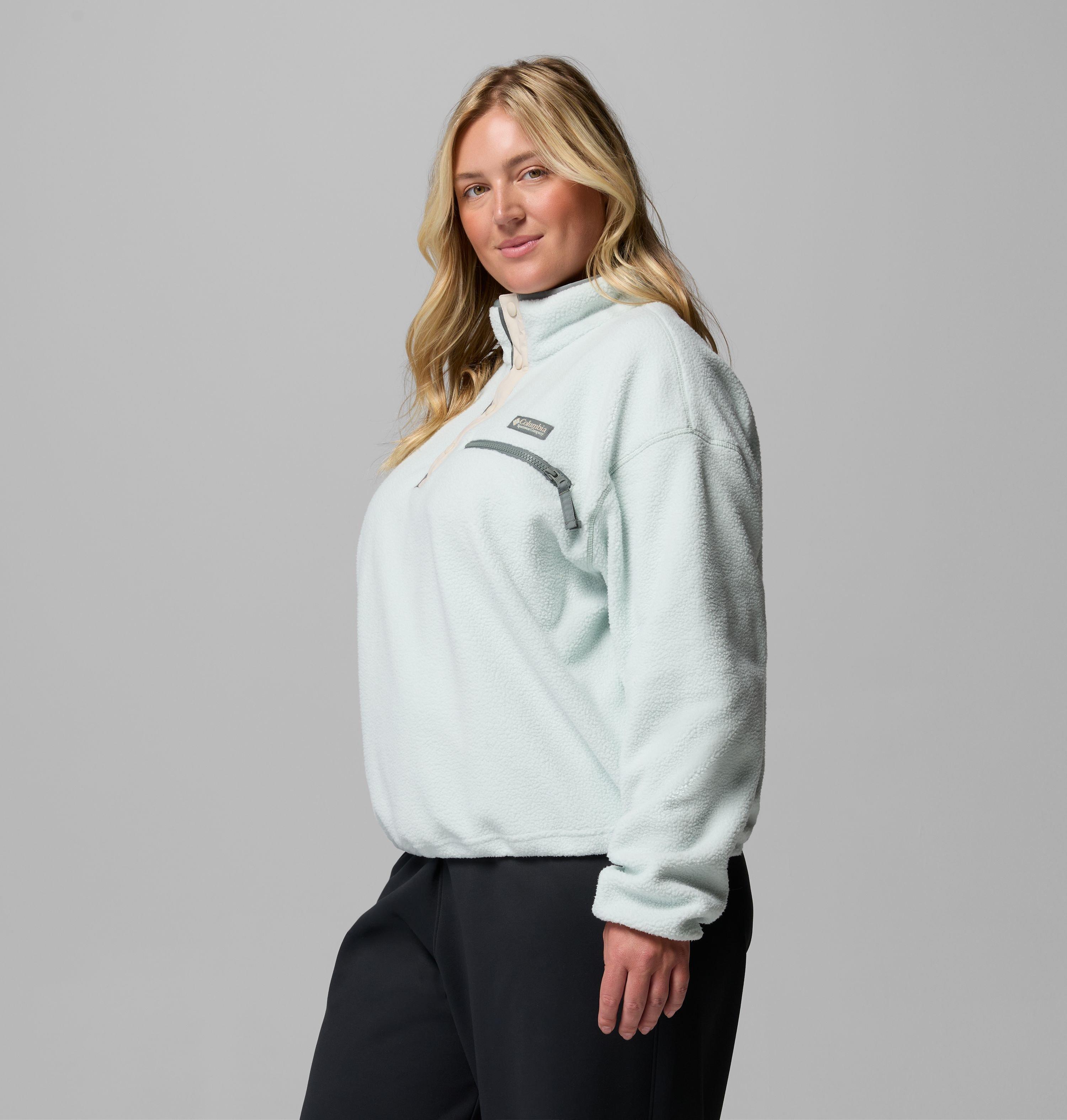 Women's Helvetia II Cropped Half Snap Fleece Pullover - Plus Size | 342 | 2X 4