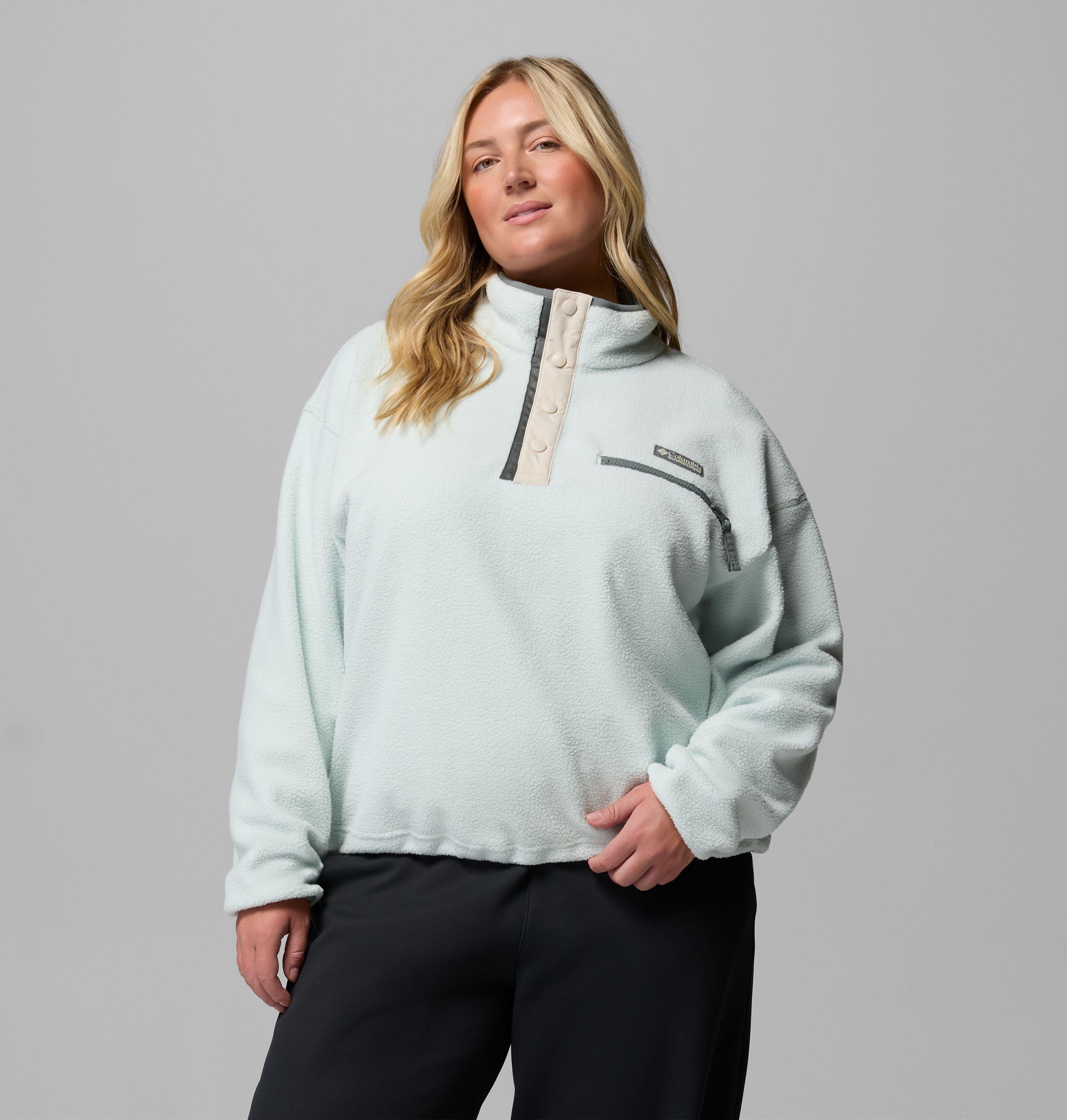 Women's Helvetia II Cropped Half Snap Fleece Pullover - Plus Size | 342 | 2X 1