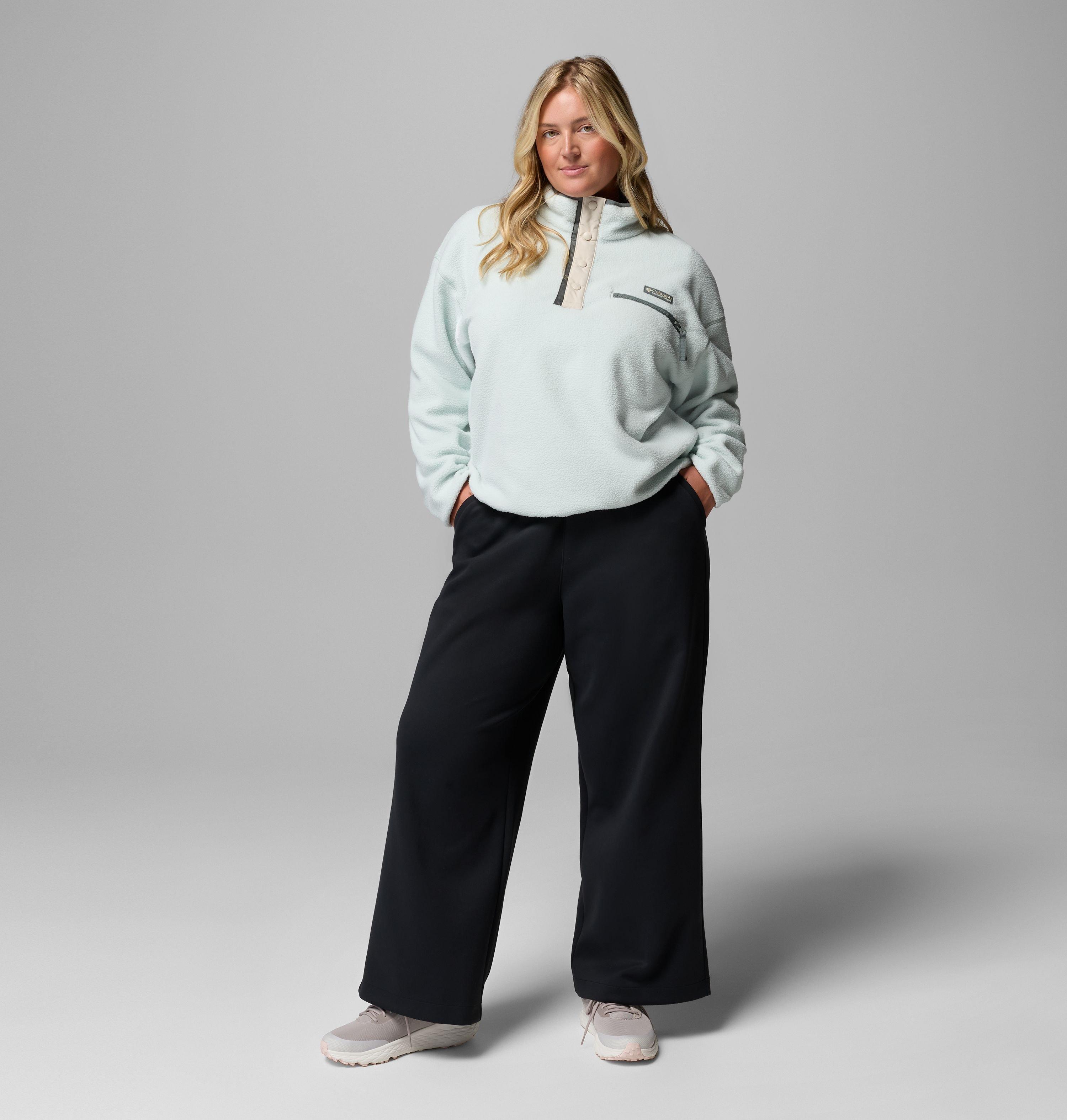 Women's Helvetia II Cropped Half Snap Fleece Pullover - Plus Size | 342 | 2X 2