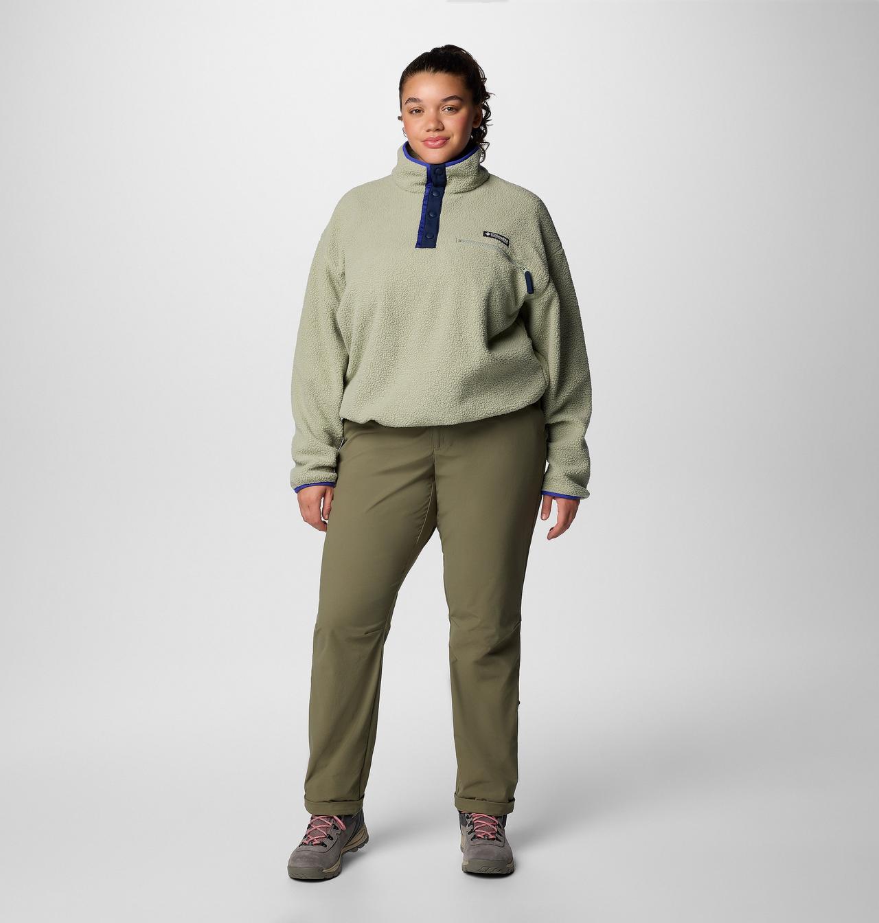 Women's Helvetia™ II Cropped Half Snap Fleece Pullover - Plus Size 3