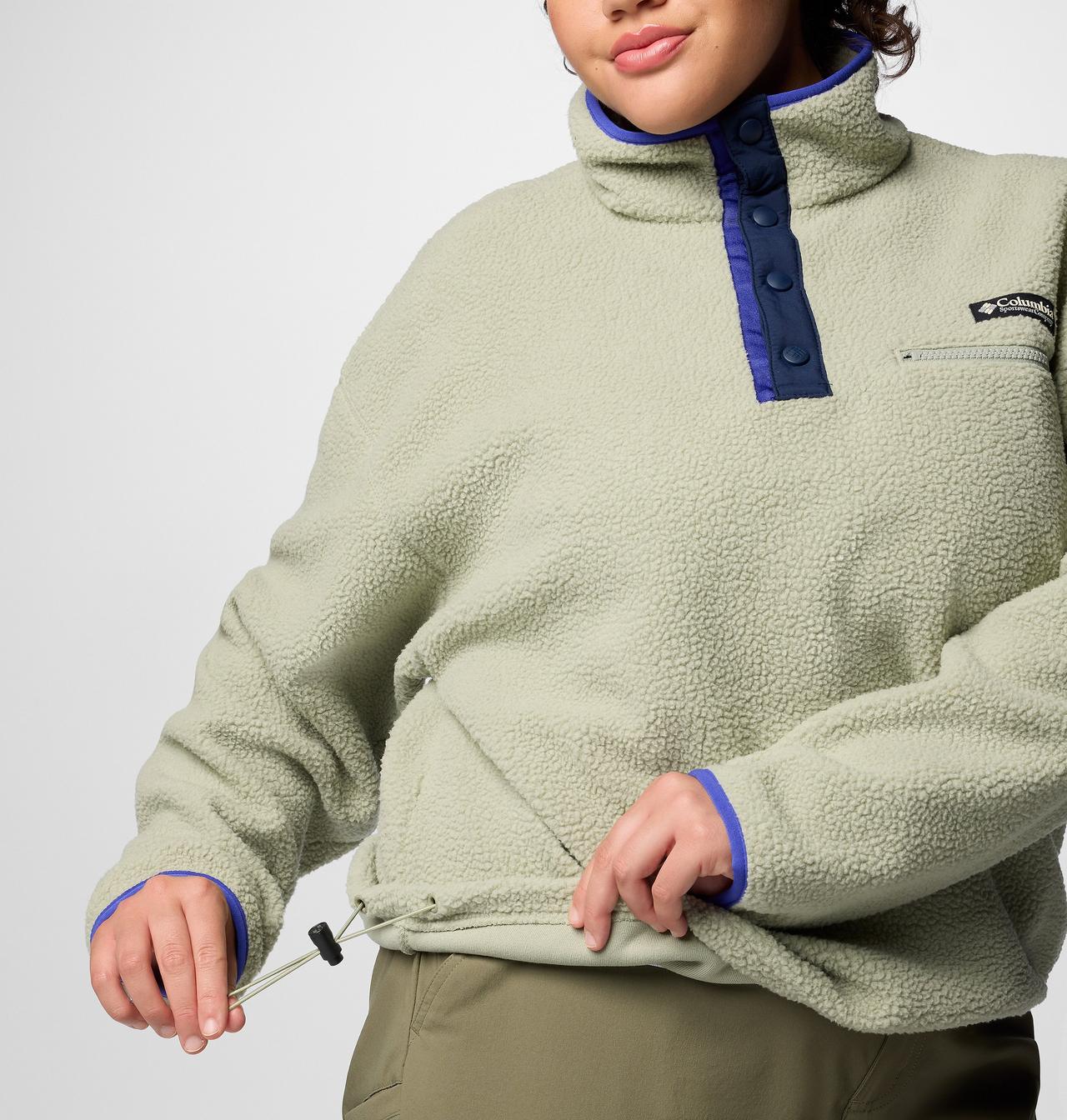 Women's Helvetia™ II Cropped Half Snap Fleece Pullover - Plus Size 6