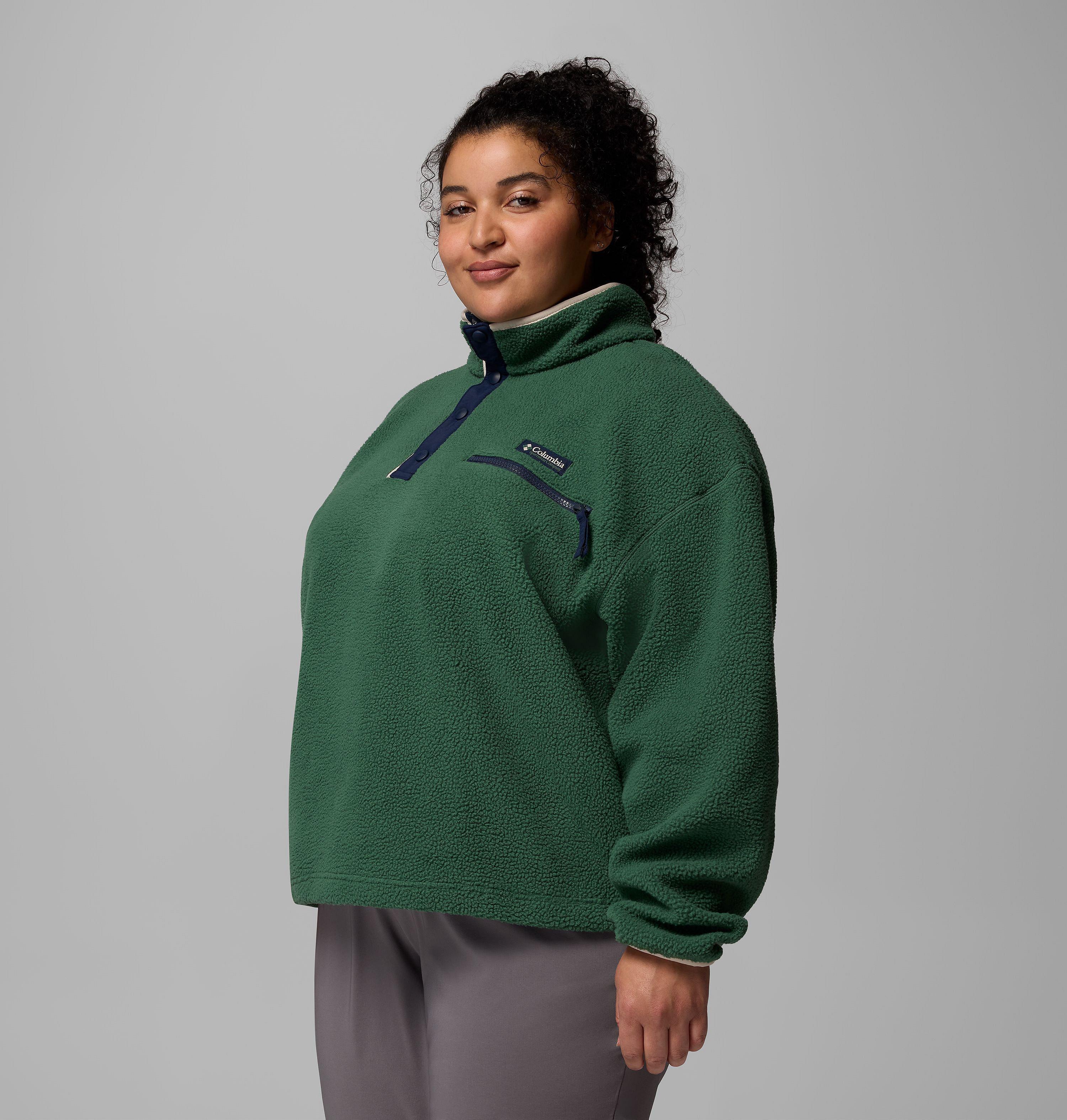Femme Chandail en laine polaire avec demi-patte à boutons-pression Helvetia II – Grandes tailles 4