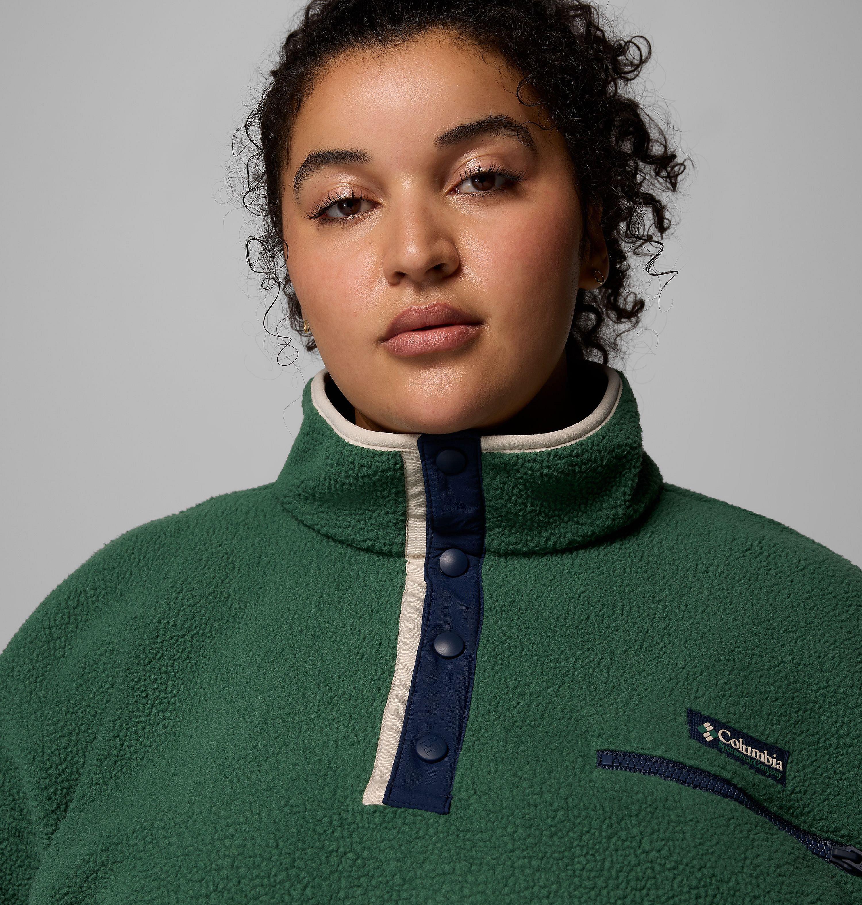 Femme Chandail en laine polaire avec demi-patte à boutons-pression Helvetia II – Grandes tailles 5