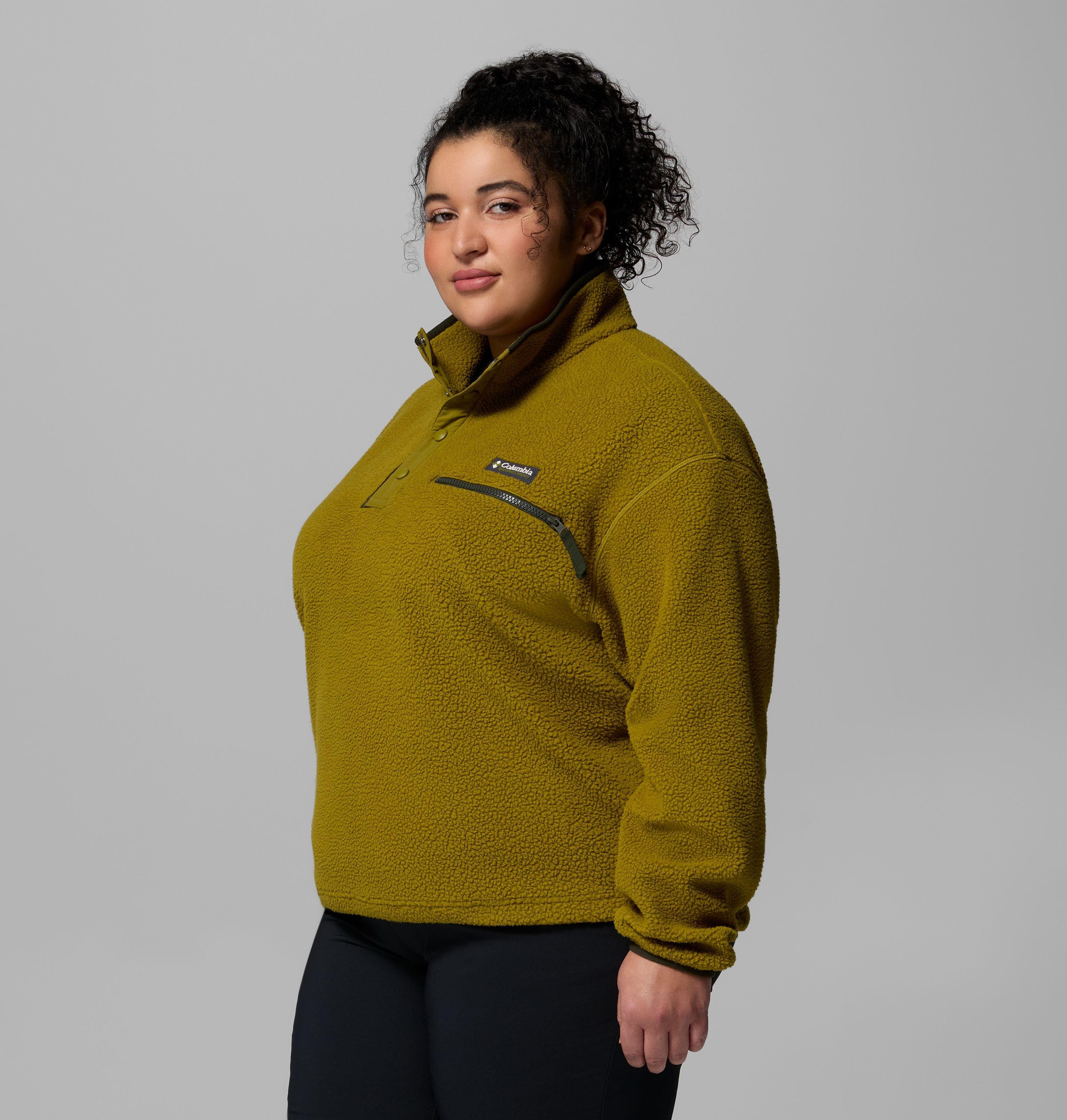 Femme Chandail en laine polaire avec demi-patte à boutons-pression Helvetia II – Grandes tailles 4