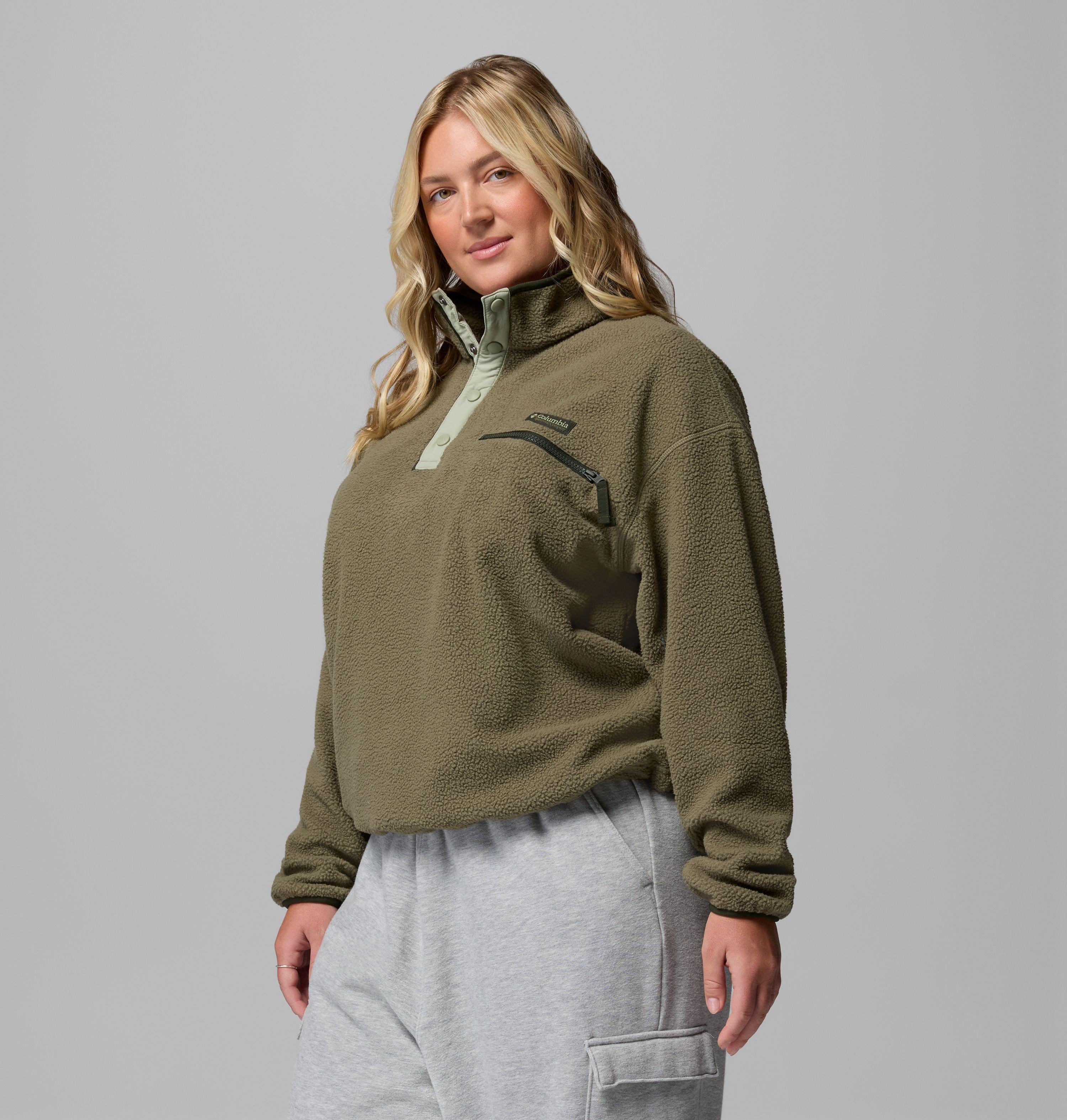 Women's Helvetia II Cropped Half Snap Fleece Pullover - Plus Size | 397 | 2X 4