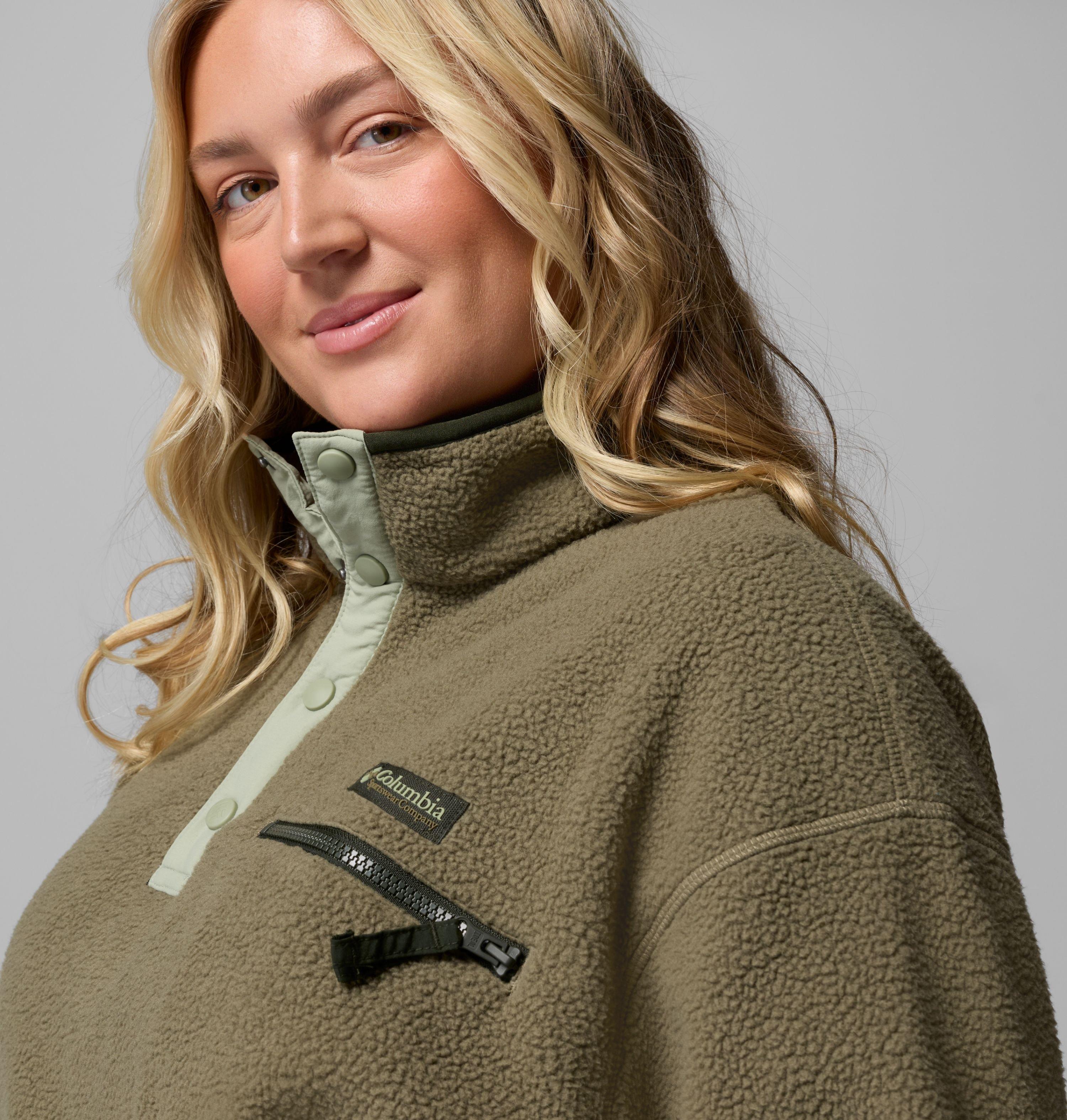 Women's Helvetia II Cropped Half Snap Fleece Pullover - Plus Size | 397 | 2X 5