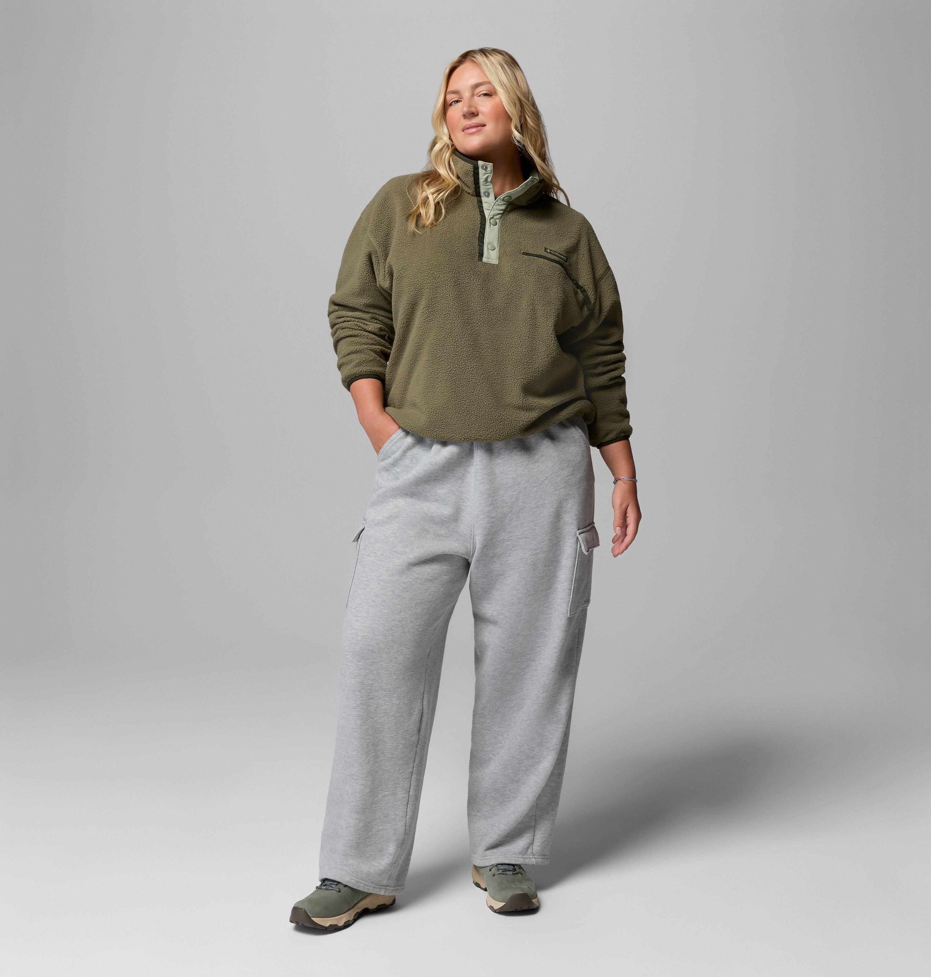 Women's Helvetia II Cropped Half Snap Fleece Pullover - Plus Size | 397 | 2X 2