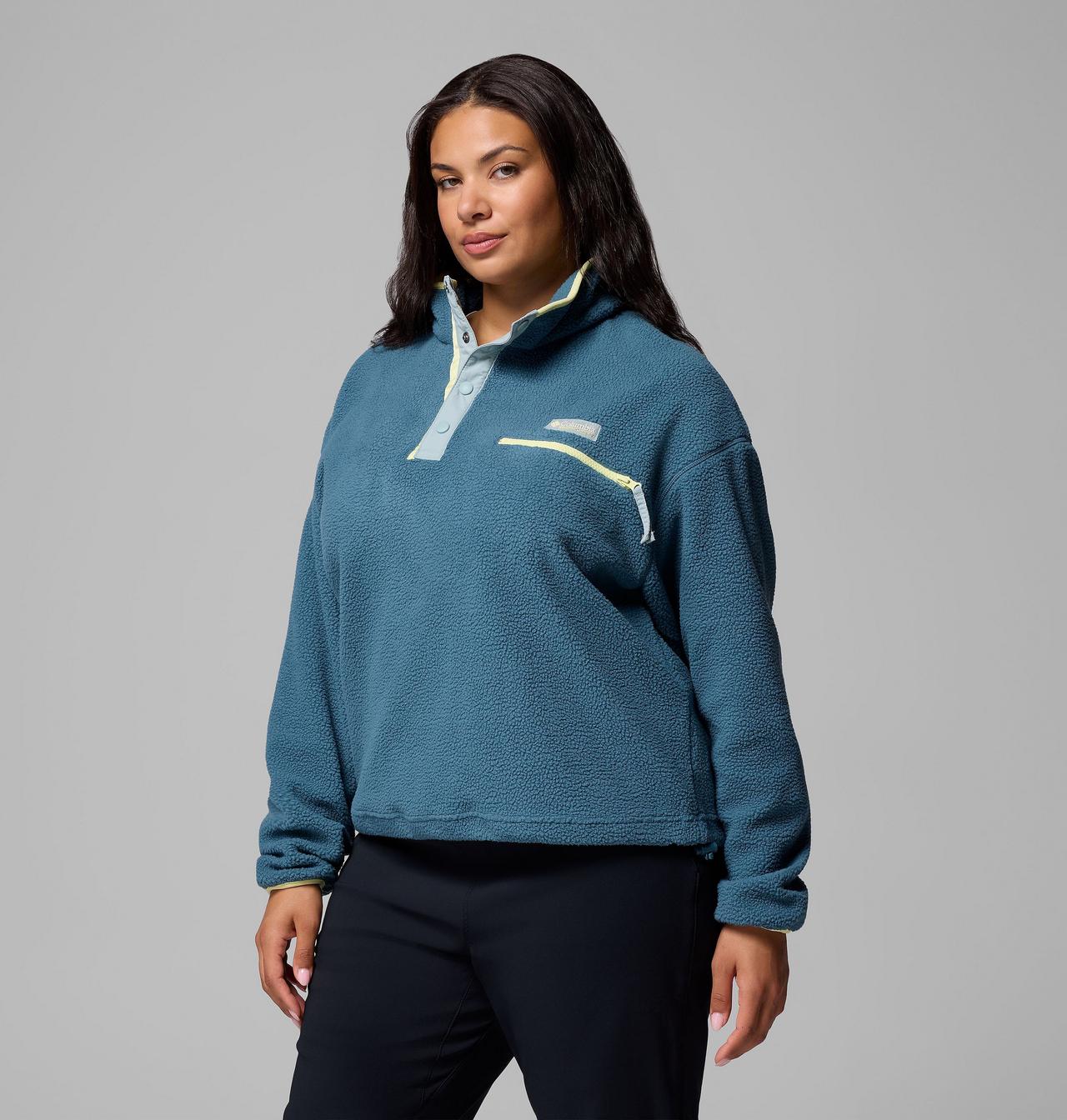 Women's Helvetia™ II Cropped Half Snap Fleece Pullover - Plus Size 4