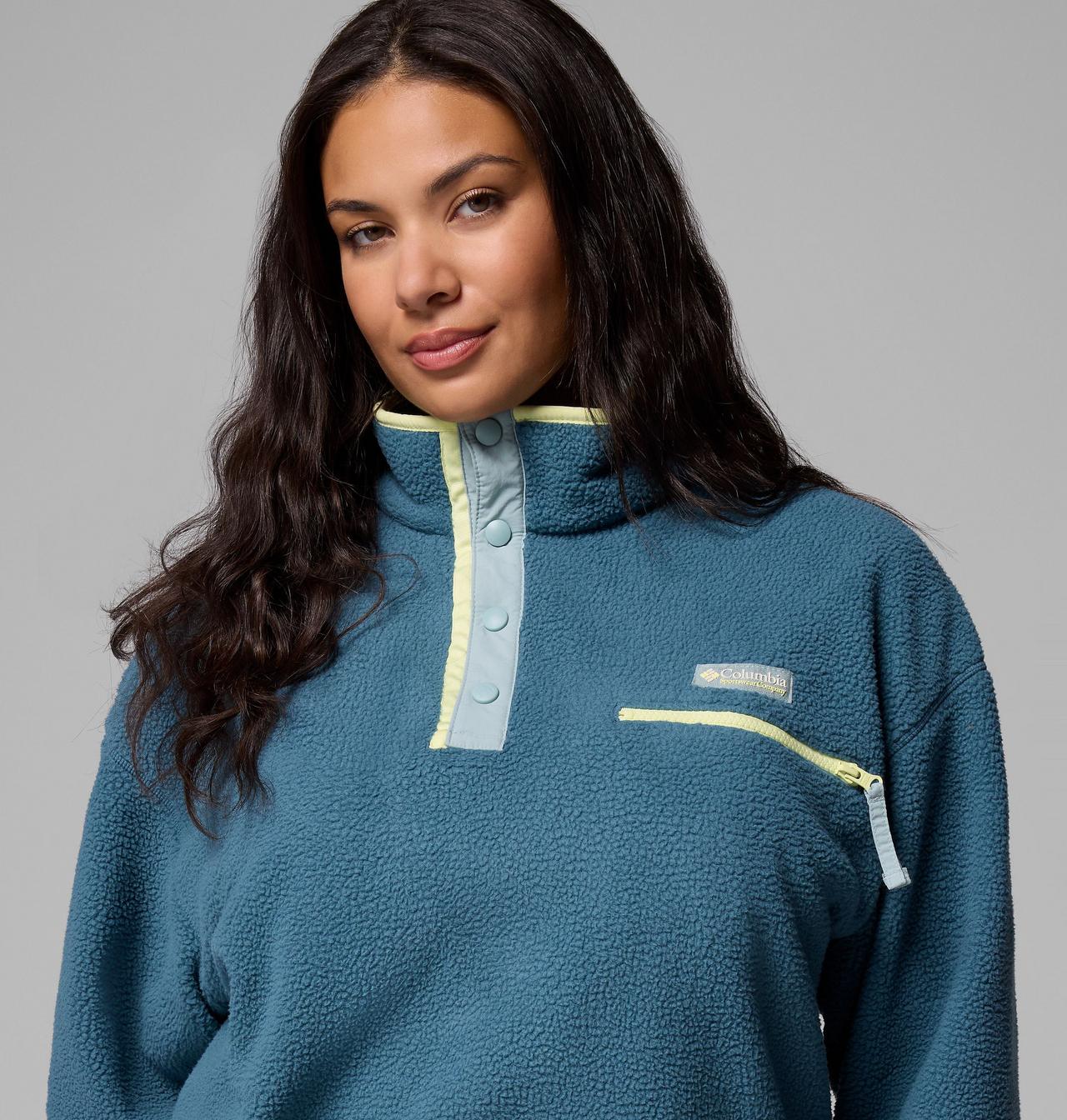 Women's Helvetia™ II Cropped Half Snap Fleece Pullover - Plus Size 5