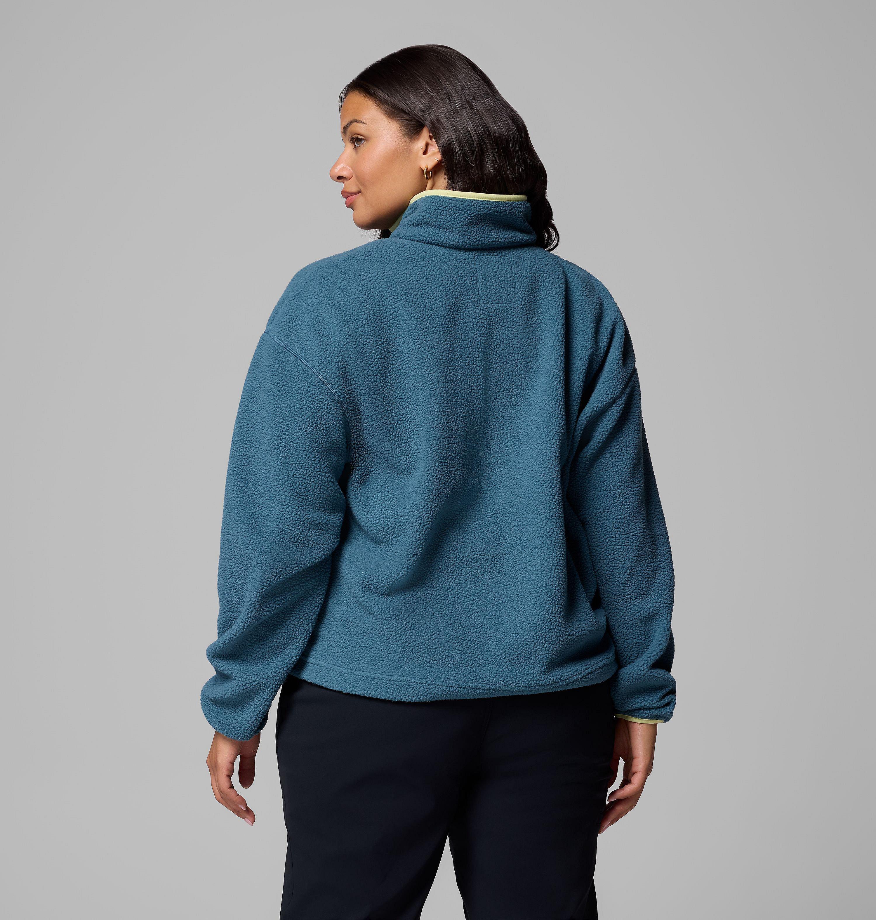 Femme Chandail en laine polaire avec demi-patte à boutons-pression Helvetia II – Grandes tailles 3