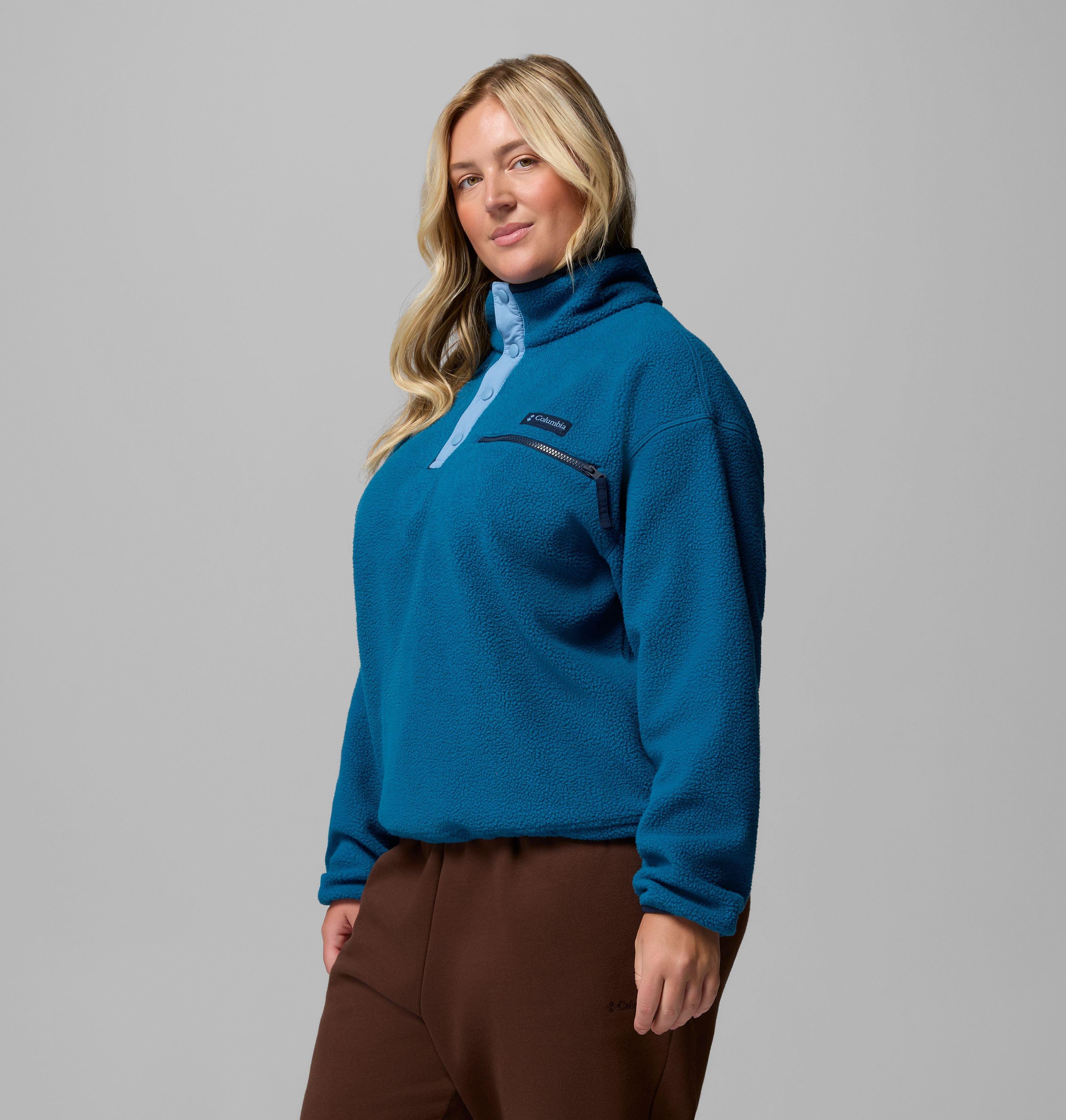 Women's Helvetia II Cropped Half Snap Fleece Pullover - Plus Size | 442 | 2X 4