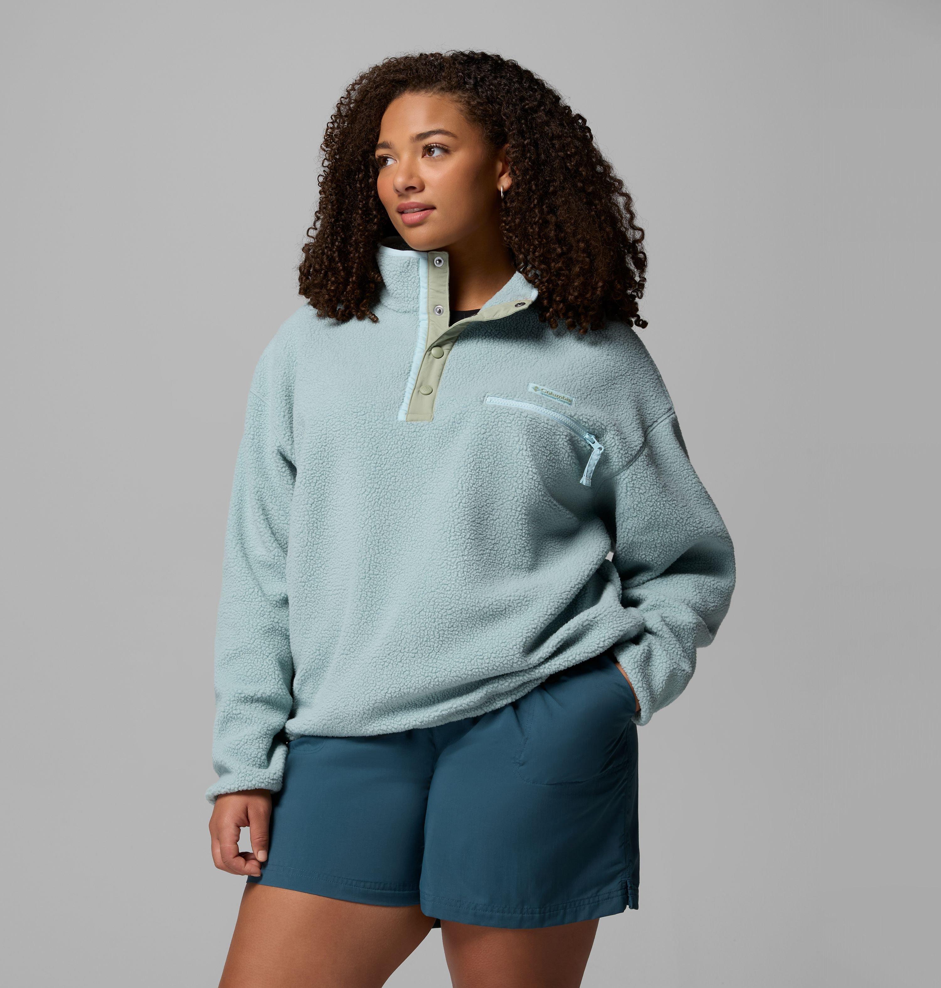 Women's Helvetia II Cropped Half Snap Fleece Pullover - Plus Size | 462 | 2X 4