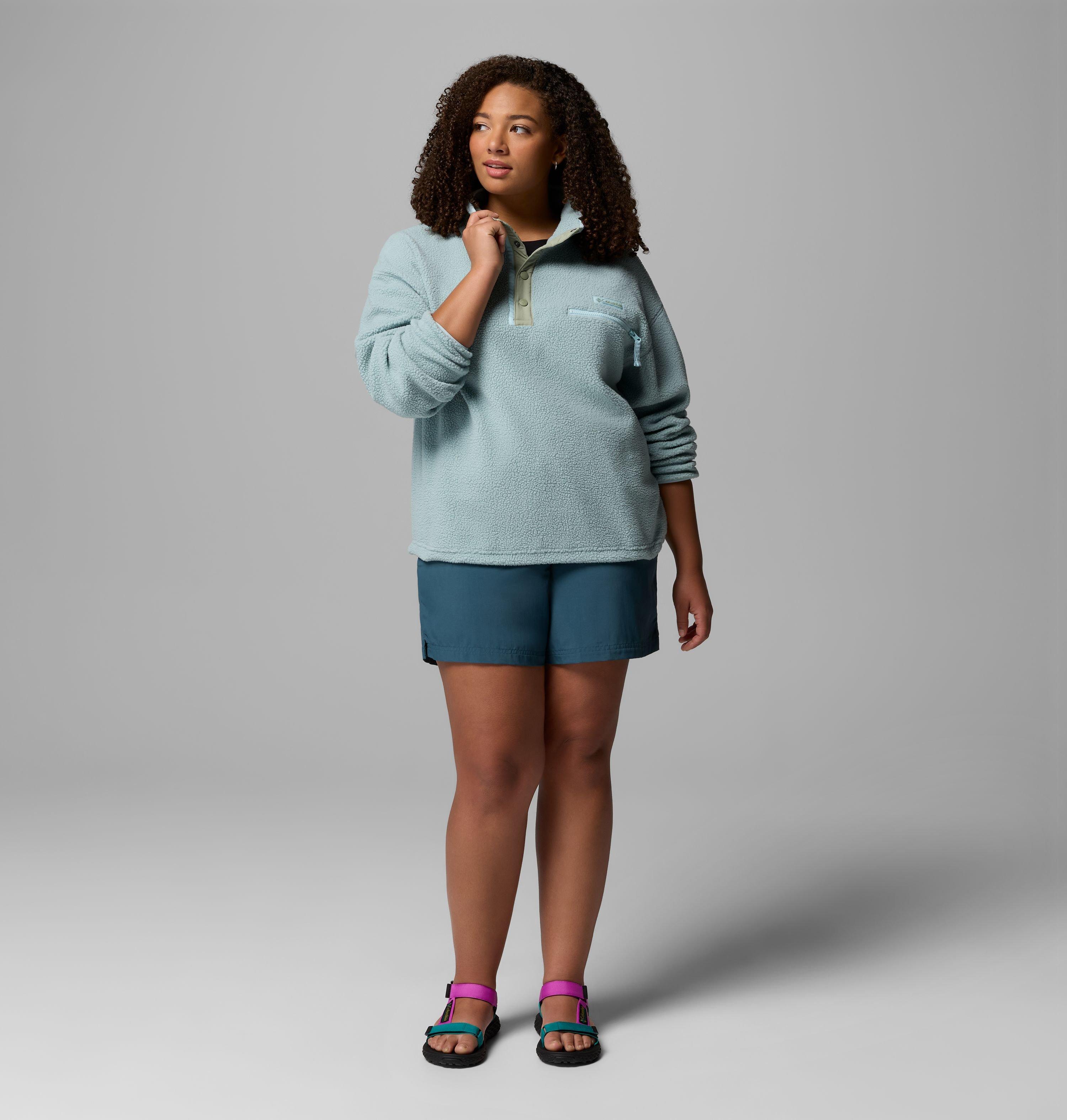 Women's Helvetia II Cropped Half Snap Fleece Pullover - Plus Size | 462 | 2X 2