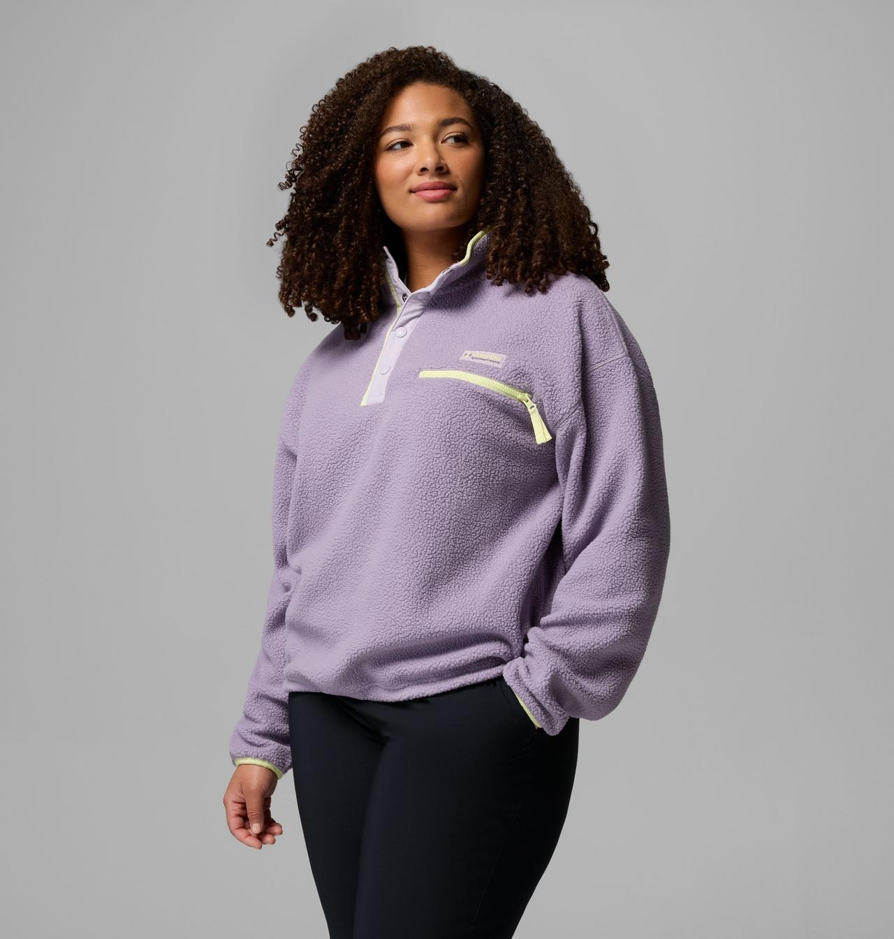 Women's Helvetia™ II Cropped Half Snap Fleece Pullover - Plus Size | 555 | 2X 4