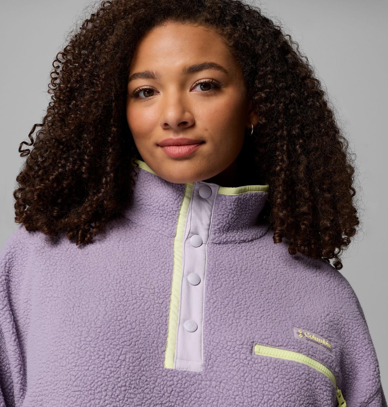 Women's Helvetia™ II Cropped Half Snap Fleece Pullover - Plus Size | 555 | 2X 5