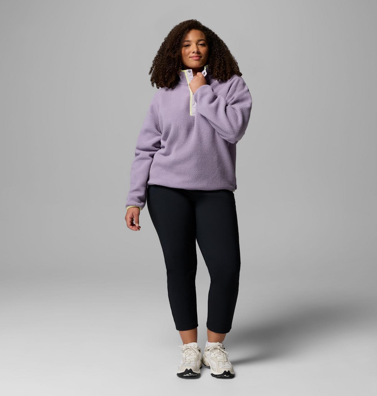 Women's Helvetia™ II Cropped Half Snap Fleece Pullover - Plus Size | 555 | 2X 2