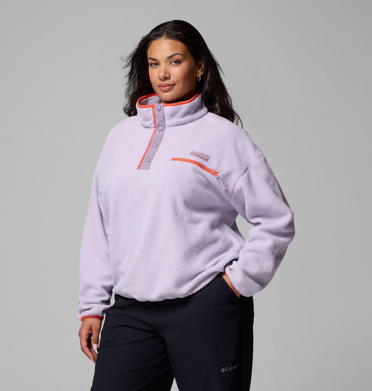 Women's Helvetia™ II Cropped Half Snap Fleece Pullover - Plus Size 4