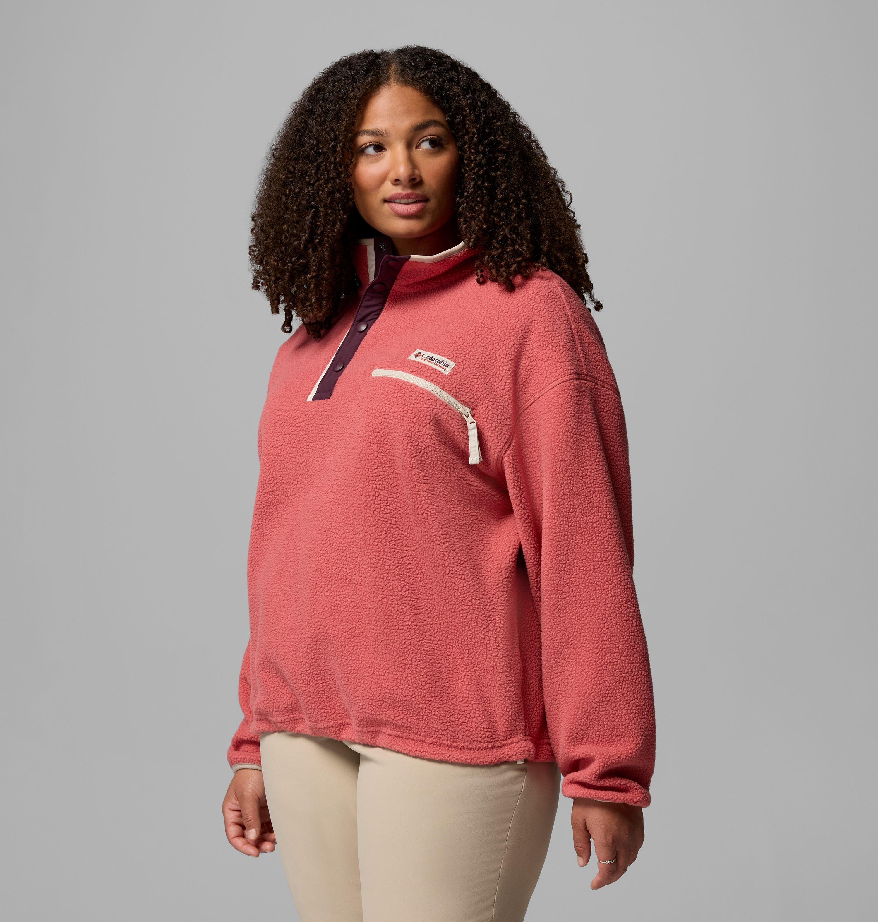 Women's Helvetia II Cropped Half Snap Fleece Pullover - Plus Size | 643 | 2X 4