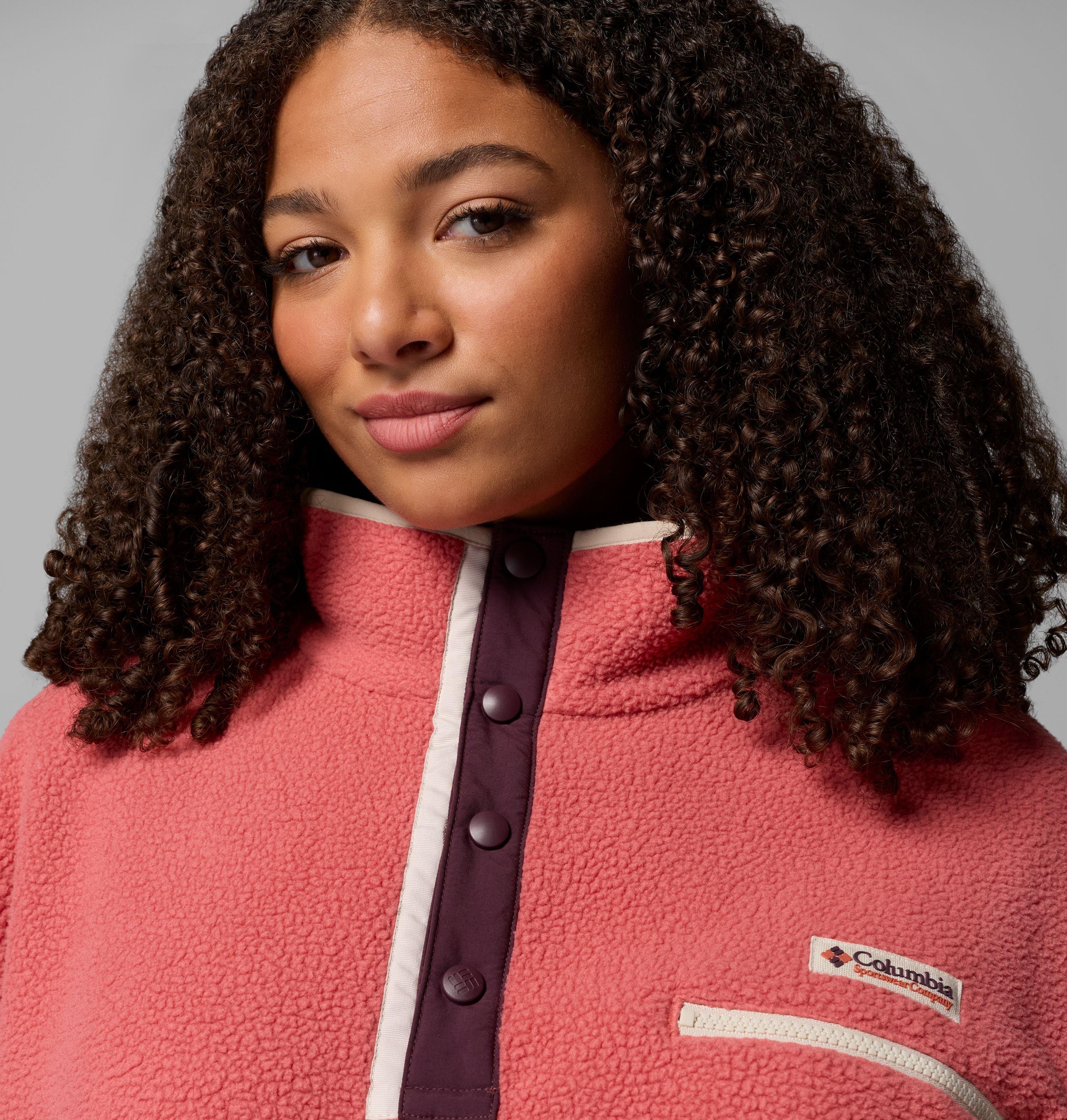 Women's Helvetia II Cropped Half Snap Fleece Pullover - Plus Size | 643 | 2X 5