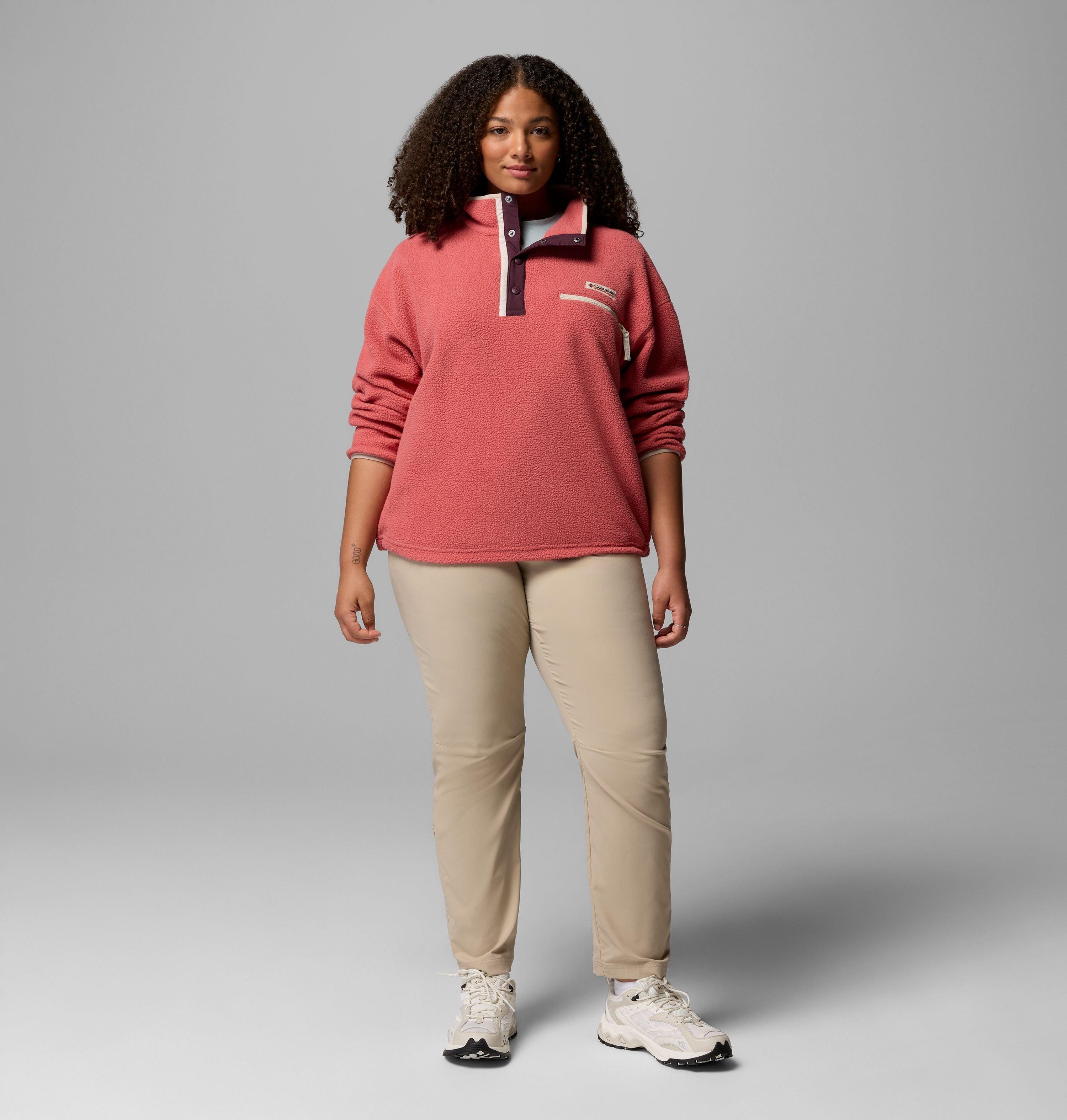 Women's Helvetia II Cropped Half Snap Fleece Pullover - Plus Size | 643 | 2X 2