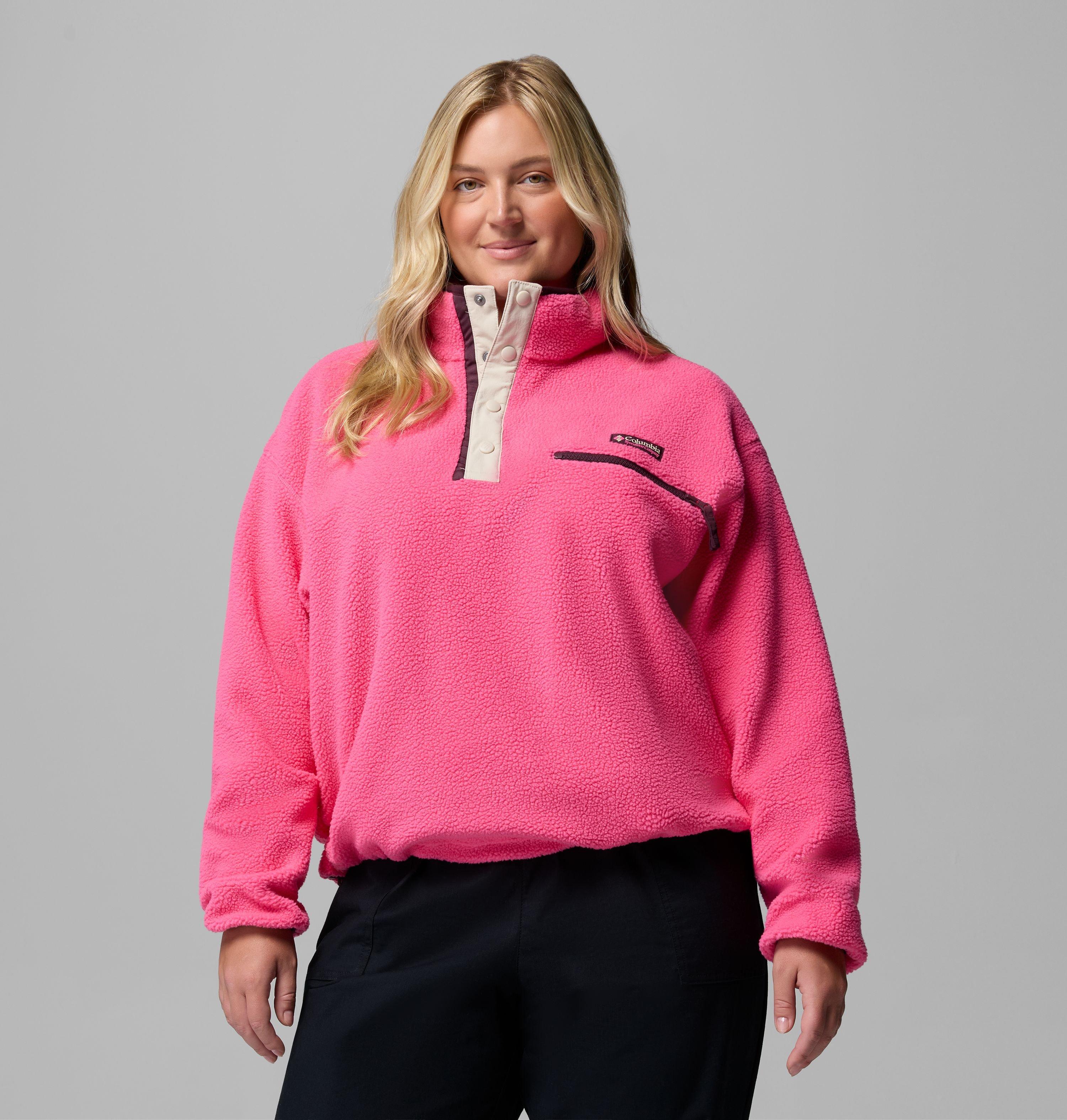 Women's Helvetia II Cropped Half Snap Fleece Pullover - Plus Size | 657 | 2X 1