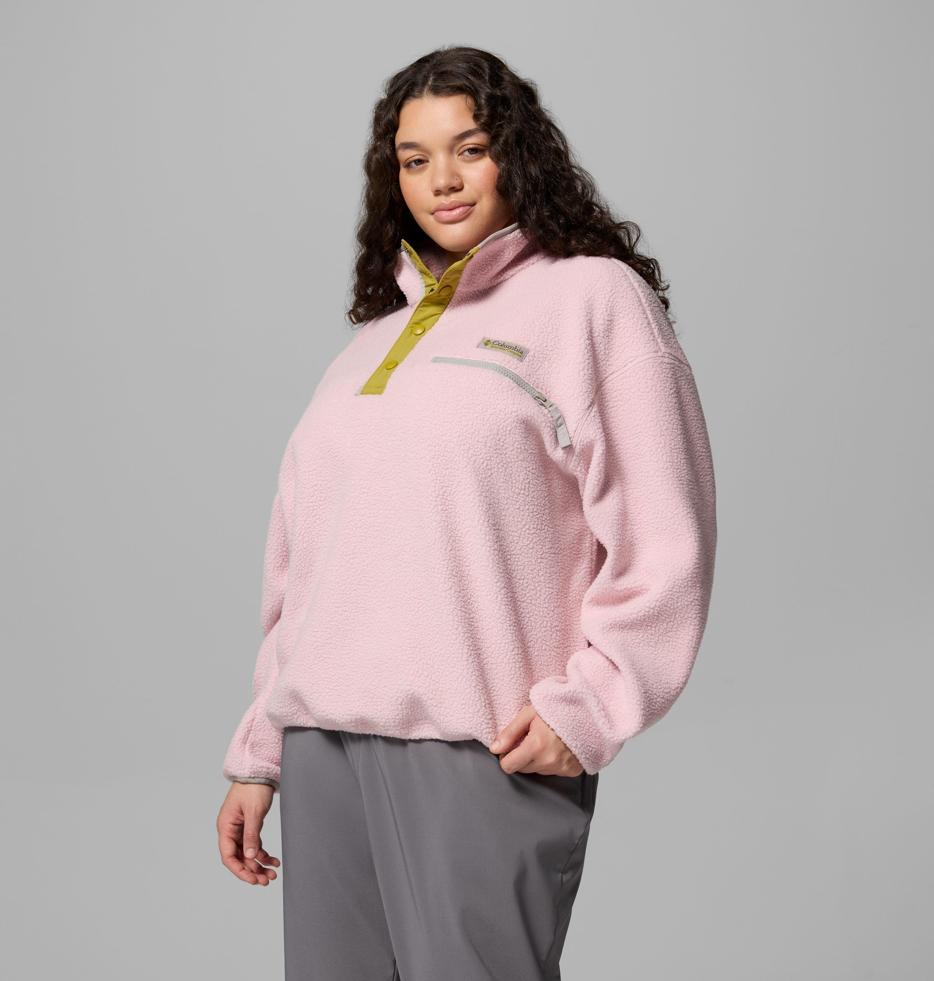 Women's Helvetia II Cropped Half Snap Fleece Pullover - Plus Size 4
